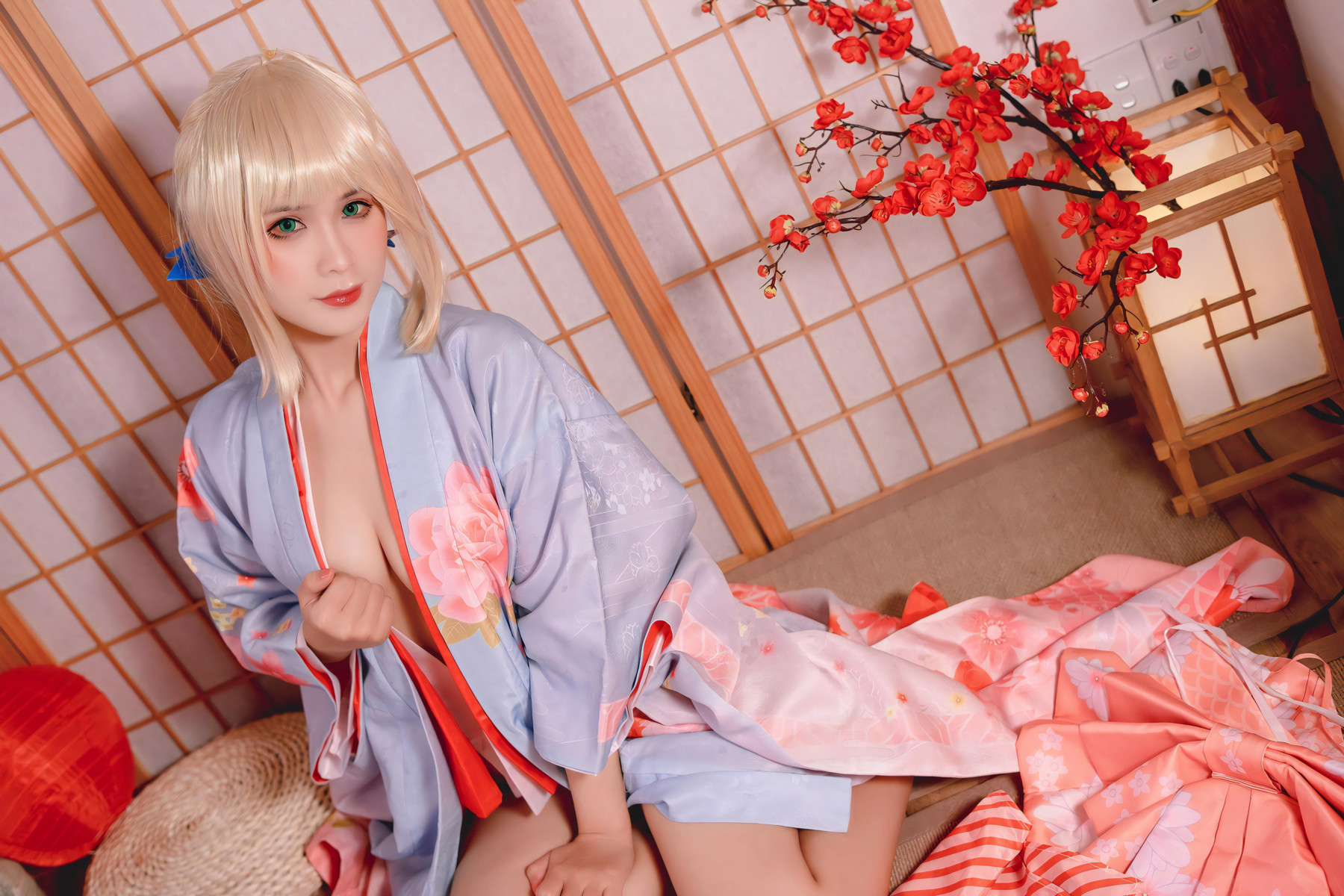 Cosplay-Pyonピオン-Saber-セイバー-Kimono-12-17