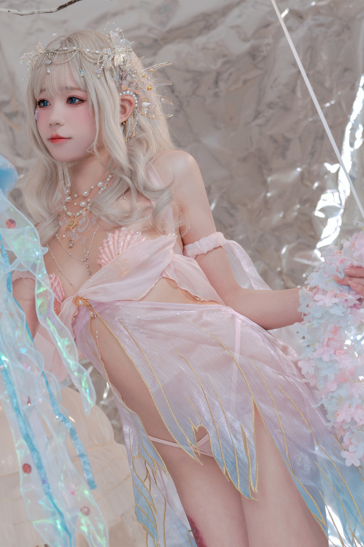 Cosplay-咬一口兔娘-海的女儿-Mermaid-10-28