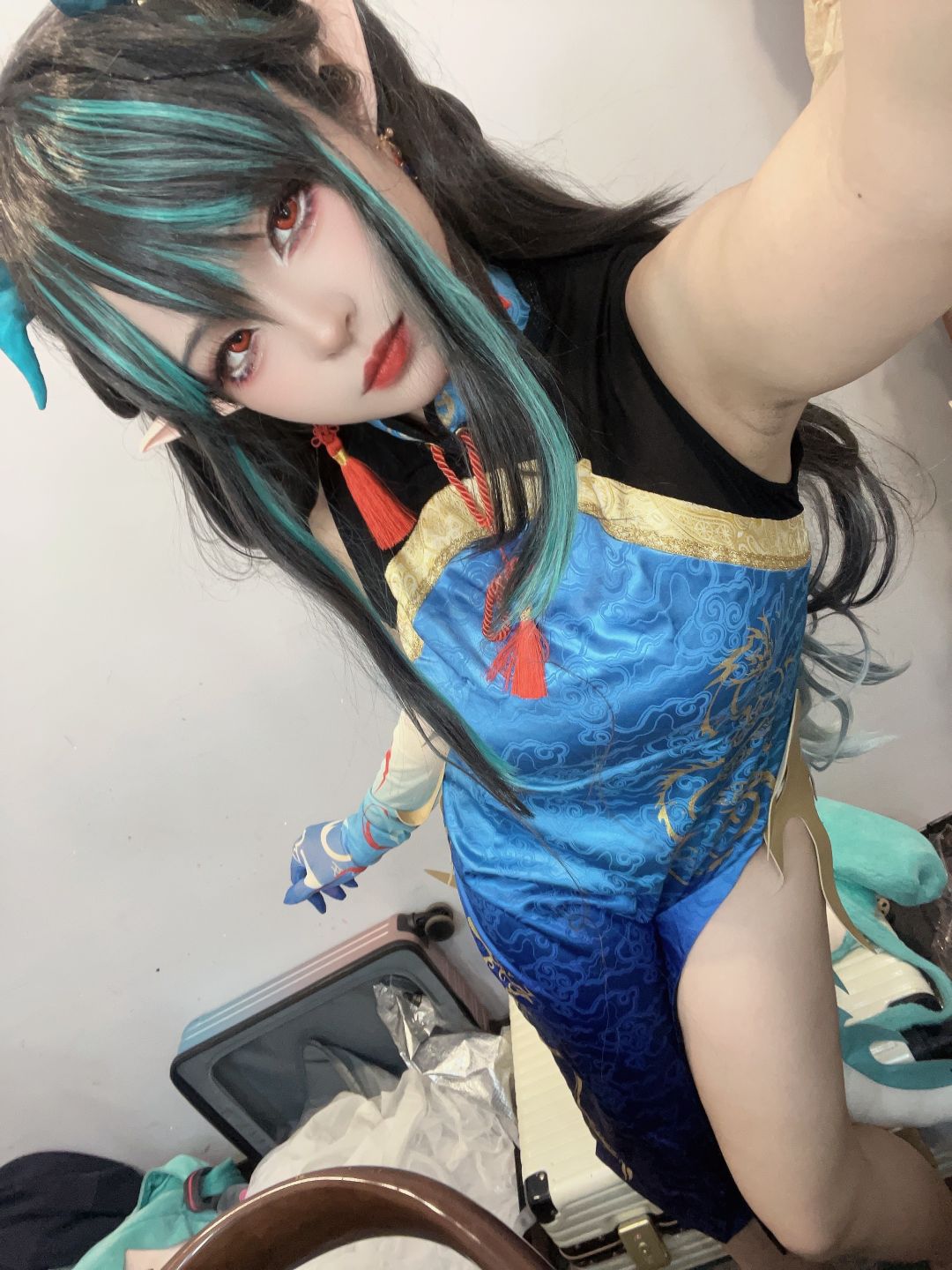 橙风千雅小和甜酒-年夕旗袍双人御守-189P-788MB-07-25