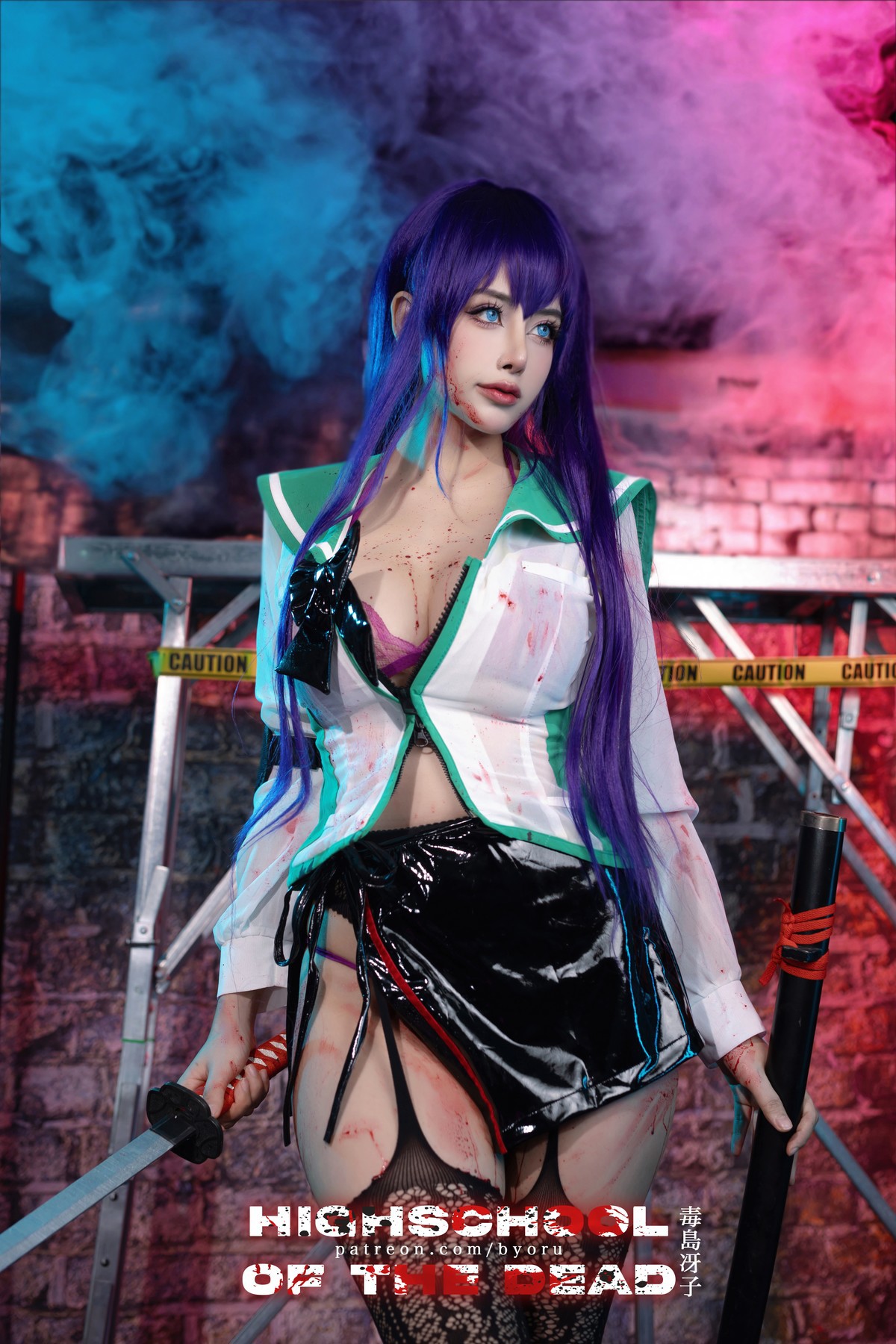 Cosplay-日本性感萝莉Byoru-Saeko-Busujima-12-07