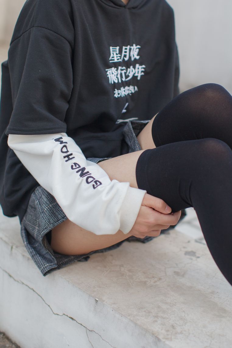 少女秩序写真-EXvol004-天台黑色过膝袜短裙47P-3475M-01-07