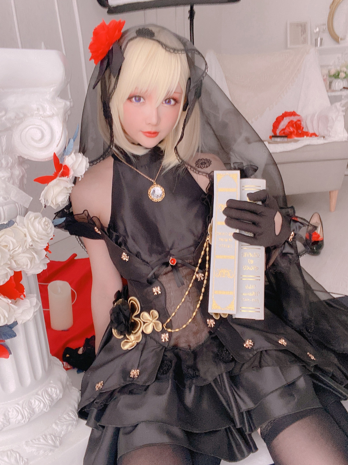 Cosplay-星之迟迟Hoshilily-Z23婚纱-04-17