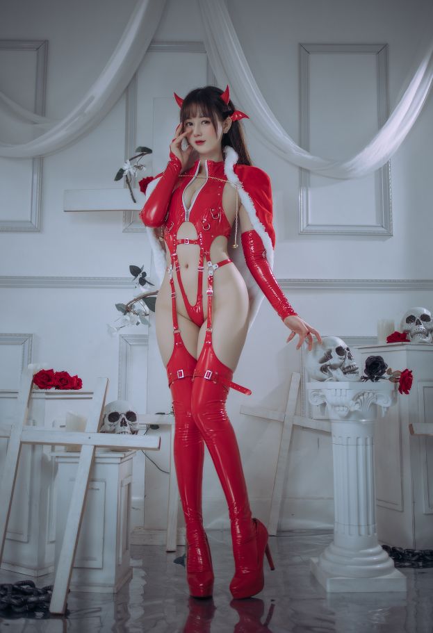 羽生三未---红色胶衣小恶魔65P3V-102GB-04-20