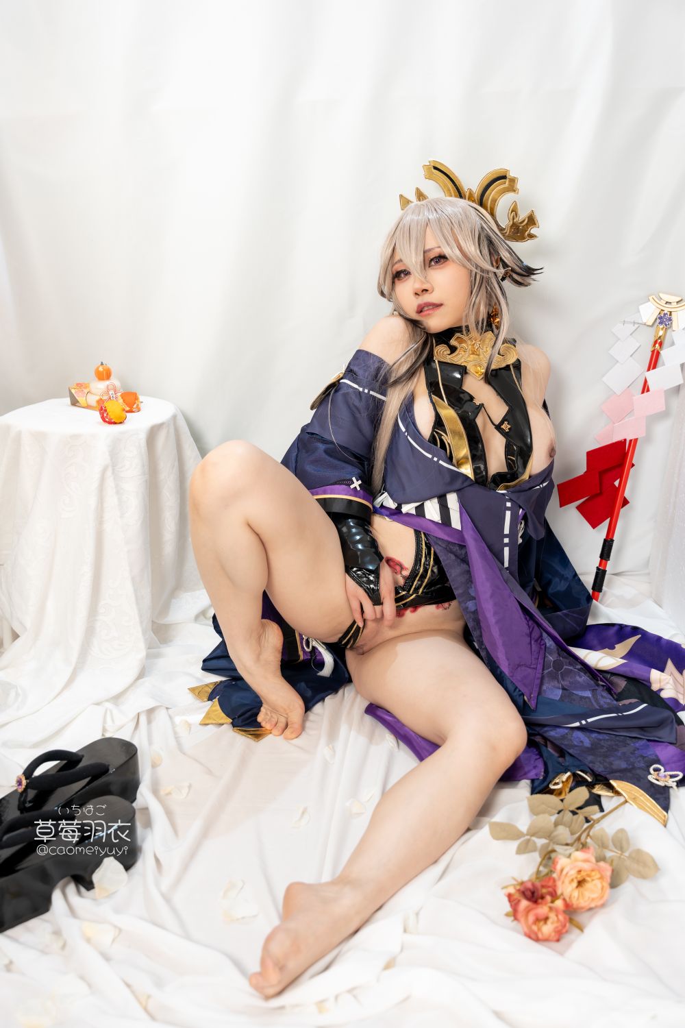 草莓羽衣T2黒ギャル八重神子墨桜色の夜笙雅芸-03-01