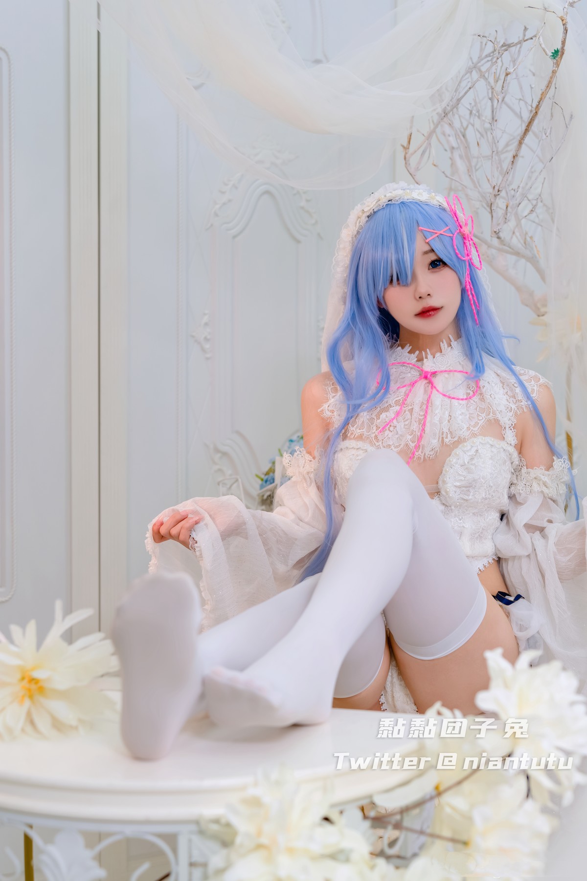 Cosplay-黏黏团子兔-长发蕾姆-02-26