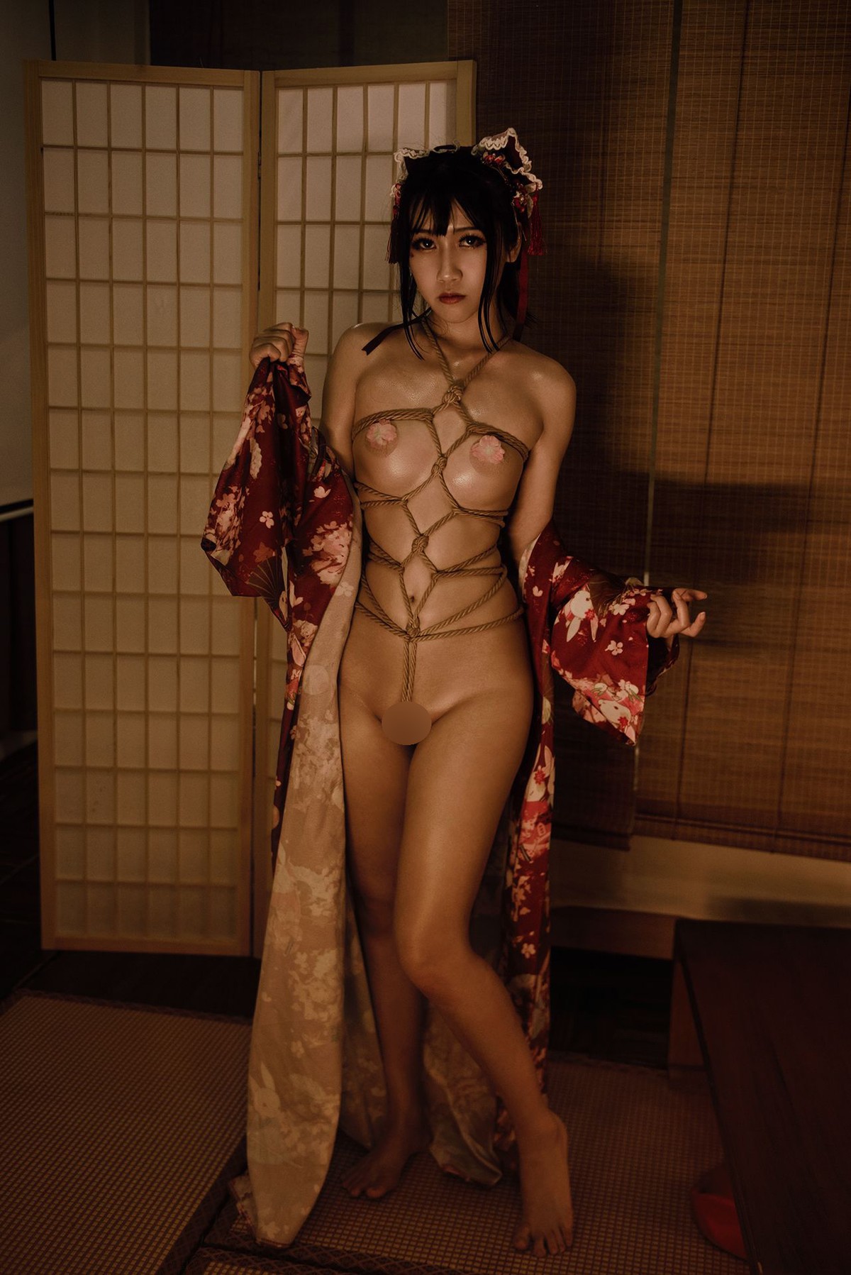 Cosplay-不呆猫-捆绑和服-Set02-11-14