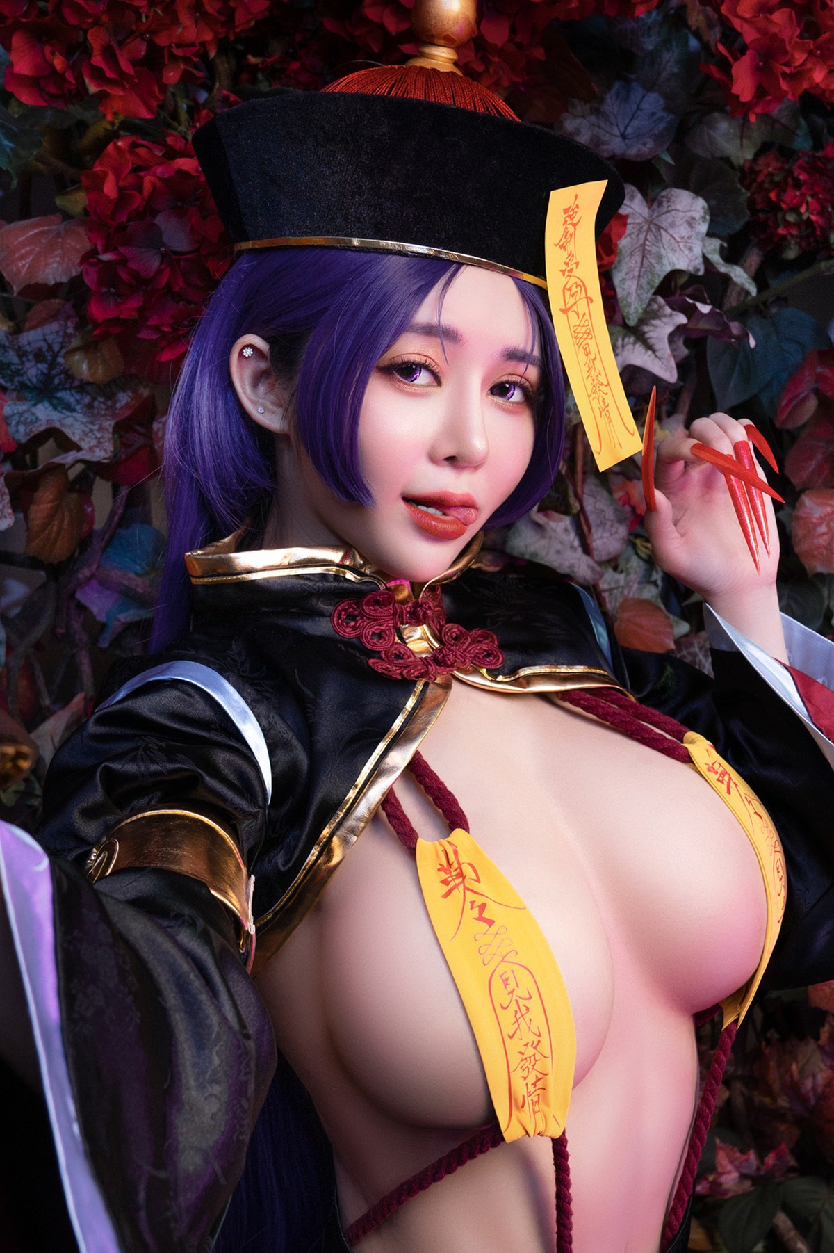 菰蒲風動縱斜影殭屍奶光安希膣得液滿見我發情香希趕屍霊幻道士-X-最胸妖怪キョンシー-Zombie-sex-folklore-Set02-08-20