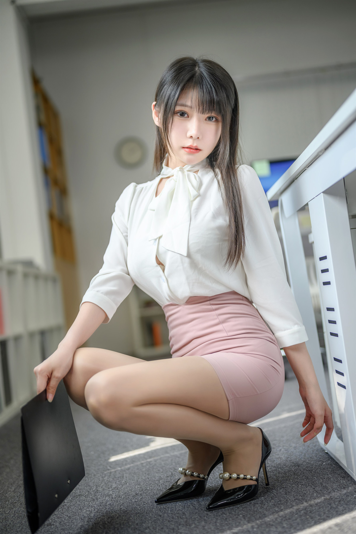 Cosplay-香草喵露露-粉白裙子-09-29