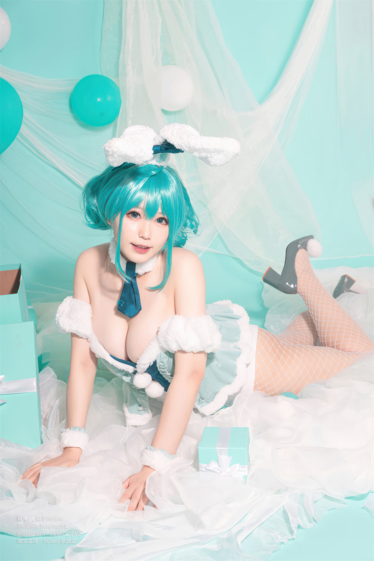 Cosplay-Nyako喵子-初音白兔-04-20
