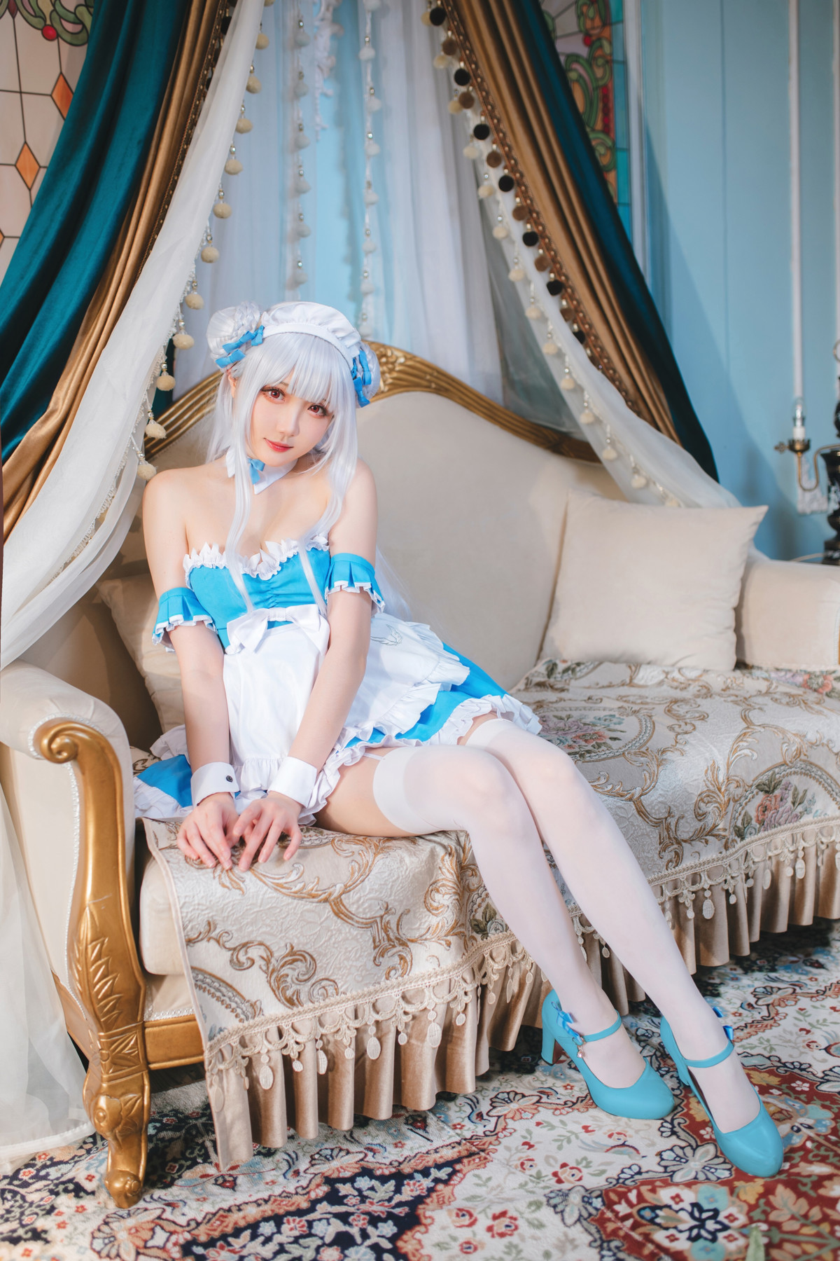 Cosplay-瓜希酱-碧蓝航线-小天鹅女仆-04-14