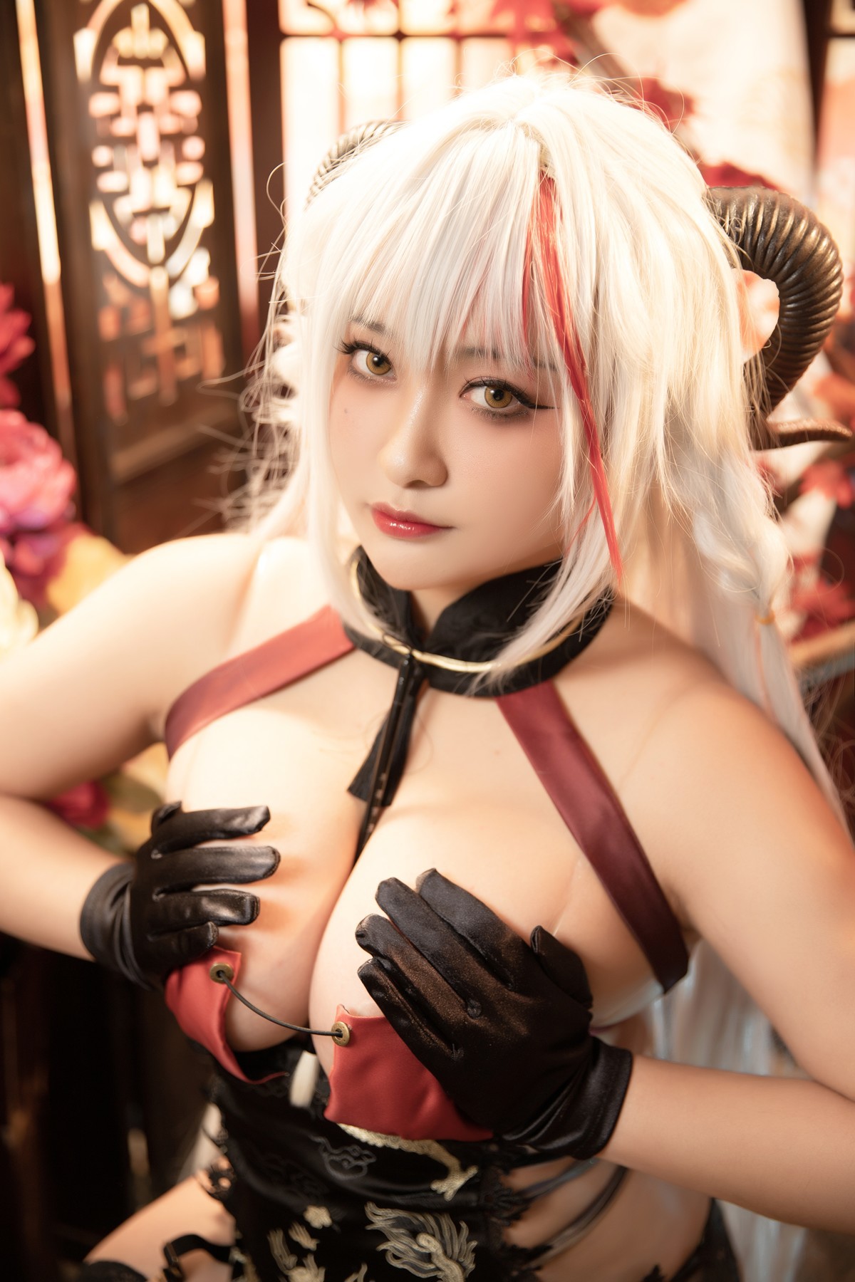 Cosplay-洛璃LoLiSAMA-埃吉尔旗袍-金龙腾祥云-Set02-12-09