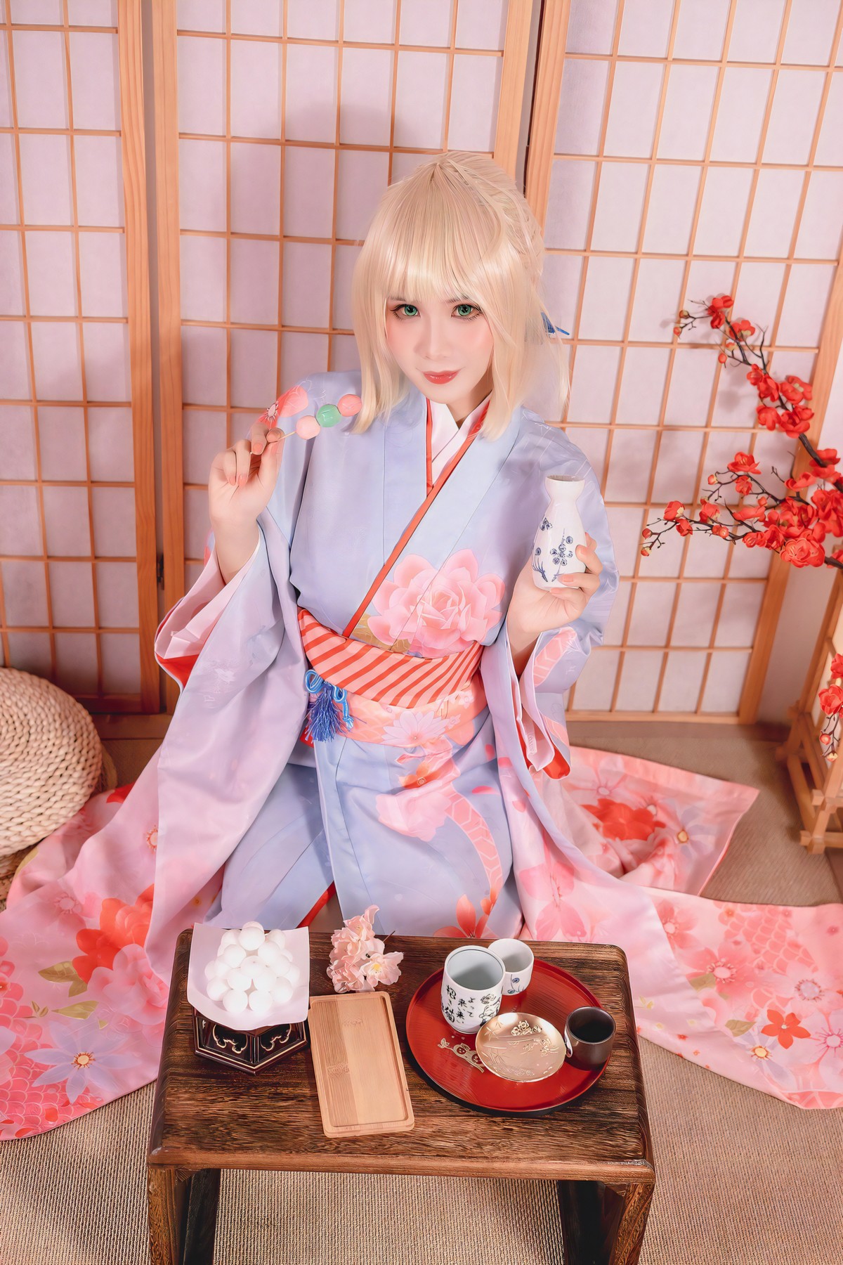 Cosplay-Pyonピオン-Saber-セイバー-Kimono-12-17