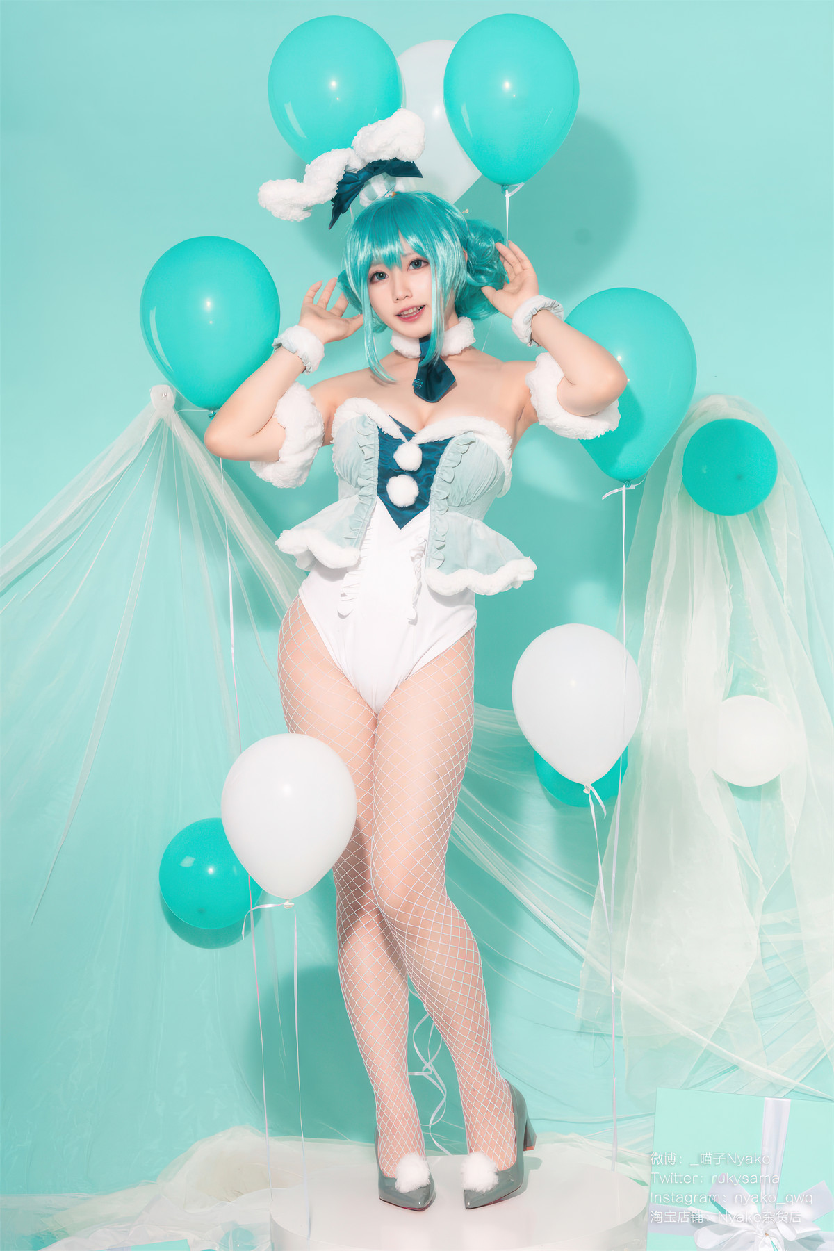 Cosplay-Nyako喵子-初音白兔-04-20
