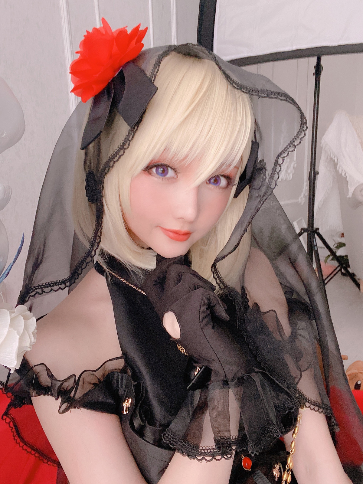 Cosplay-星之迟迟Hoshilily-Z23婚纱-04-17