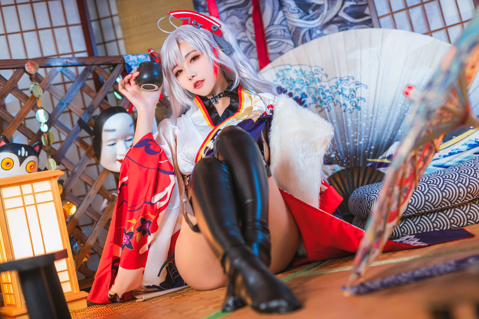 Momoko葵葵-プリンツオイゲン-Prinz-Eugen-Profusion-of-Flowers-10-26