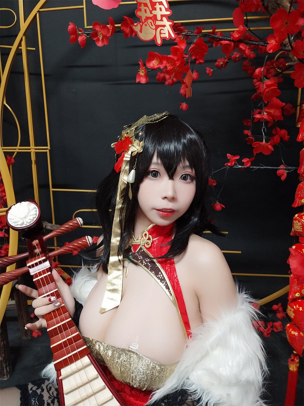Cosplay-自闭颜球球-无颜小天使wy-碧蓝航线-大凤红旗袍-03-18