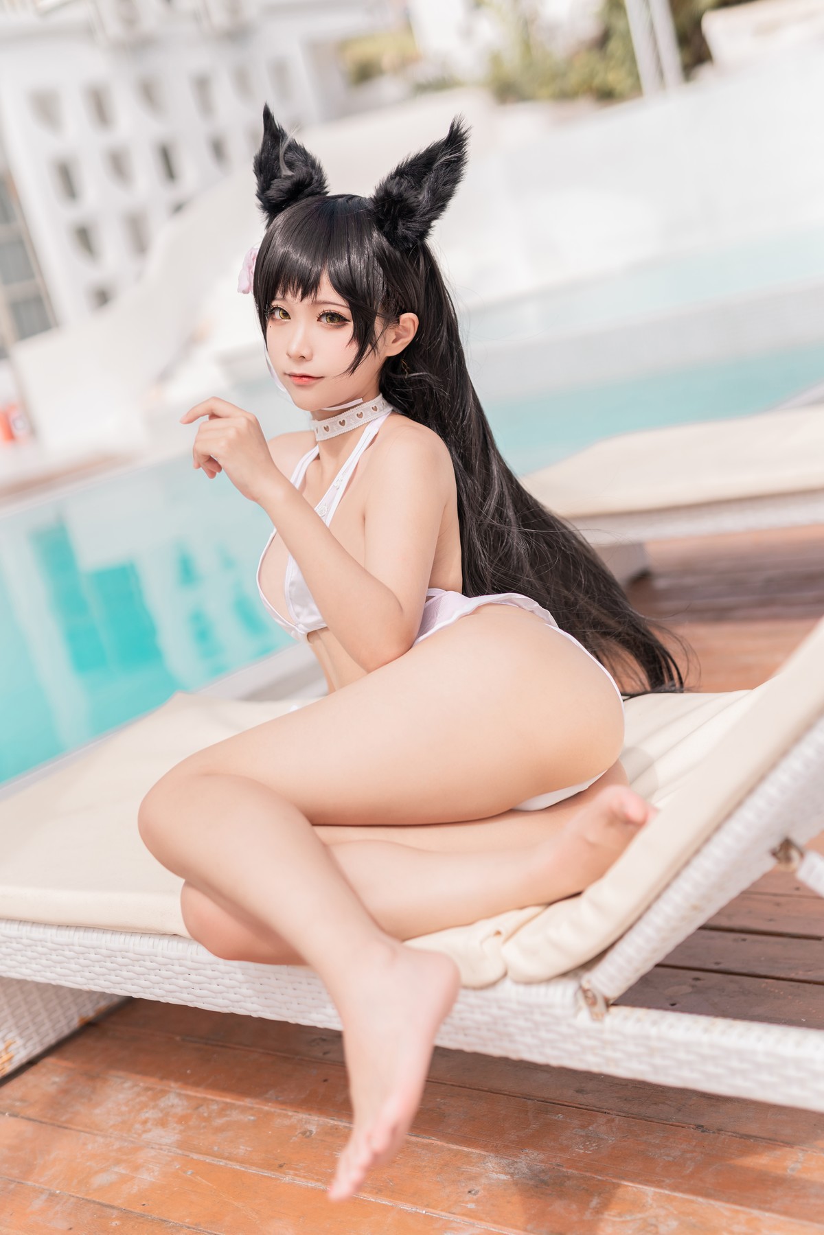 Cosplay-蠢沫沫Chunmomo-爱宕-犬-泳装-08-25