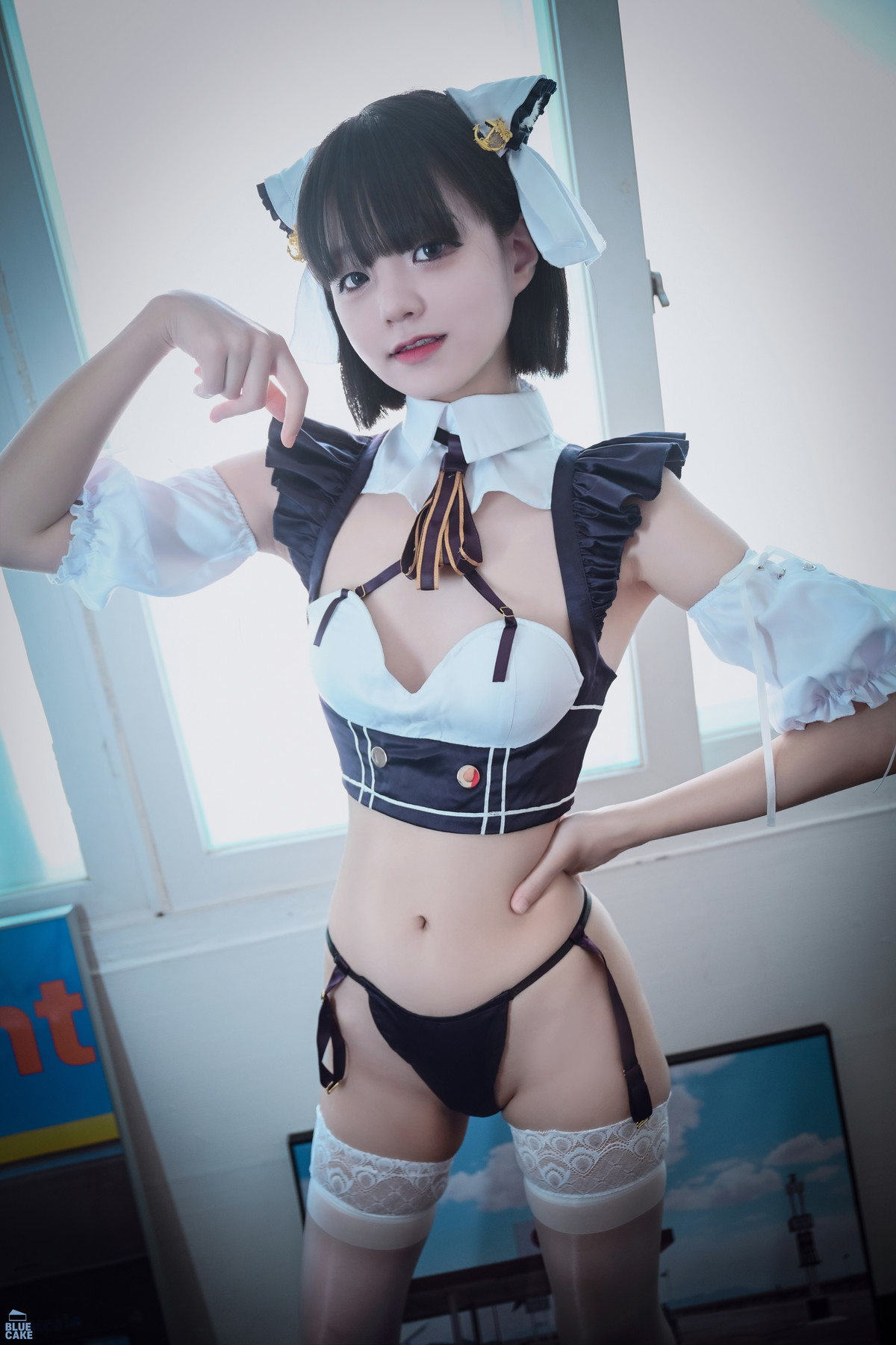 Jeong-Jenny-정제니-BLUECAKE-Maid-Cosplay-Set01-04-26