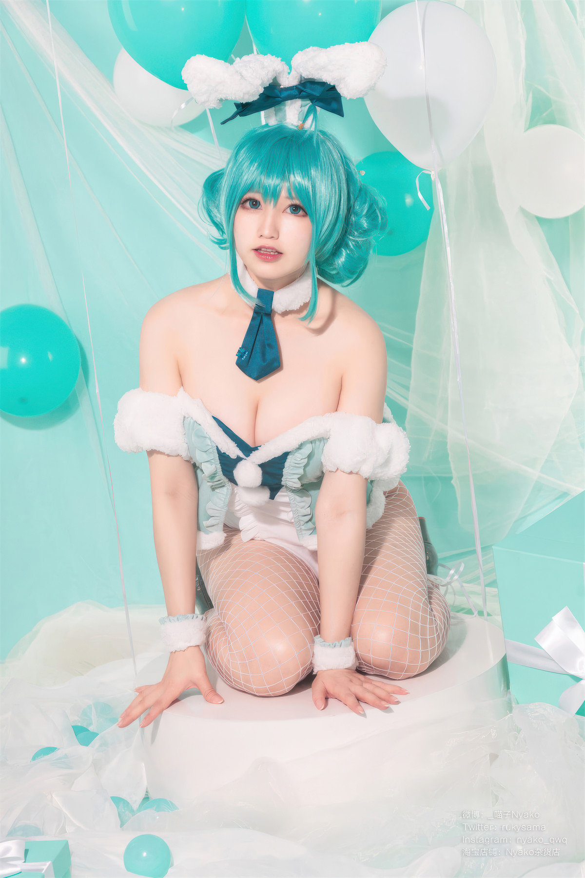 Cosplay-Nyako喵子-初音白兔-04-20