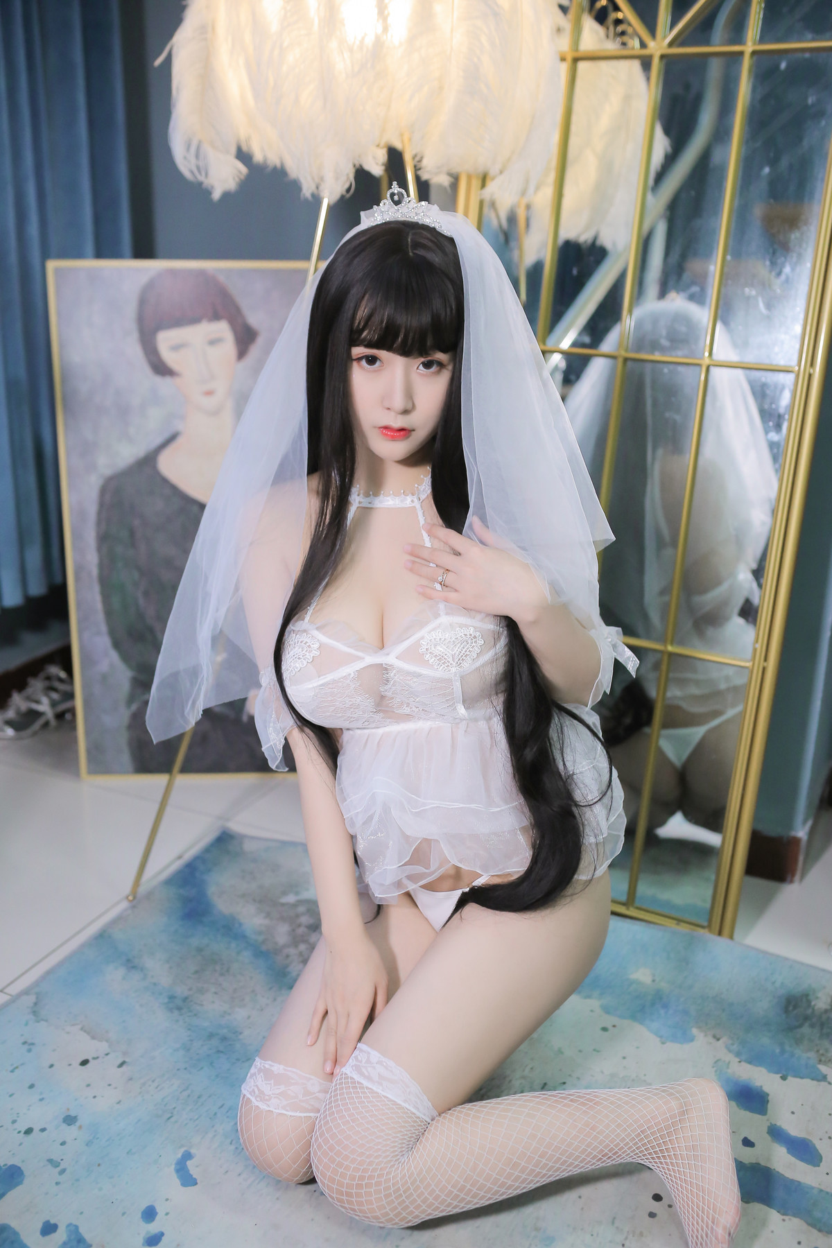 Cosplay-猫九酱Sakura-长发婚纱-Set01-10-21
