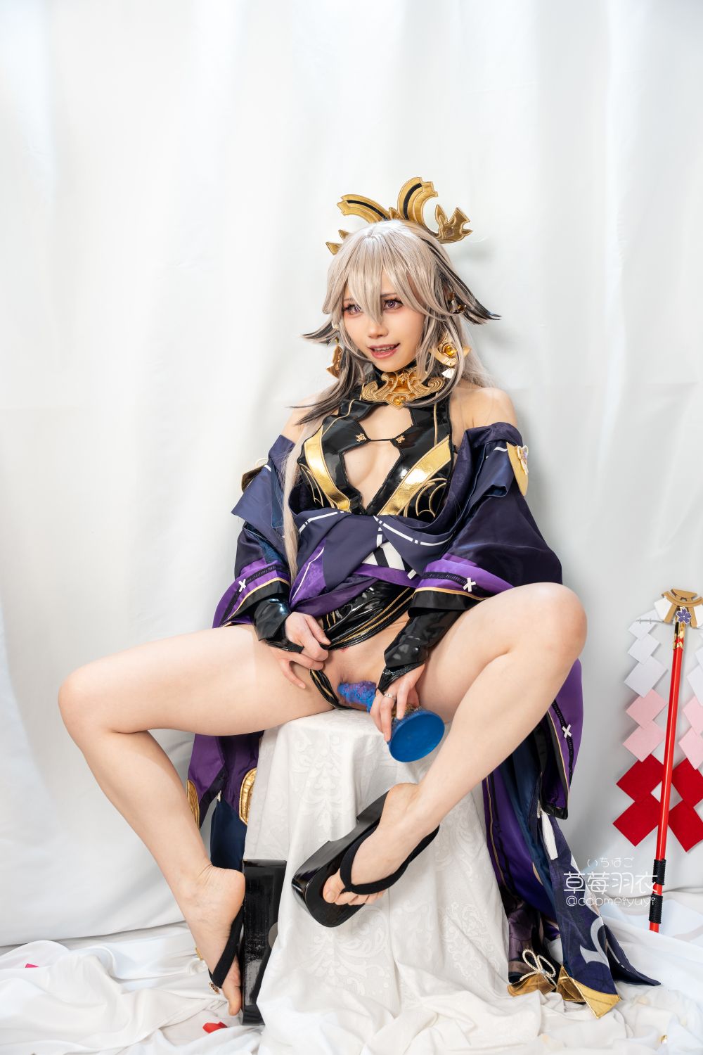 草莓羽衣T2黒ギャル八重神子墨桜色の夜笙雅芸-03-01