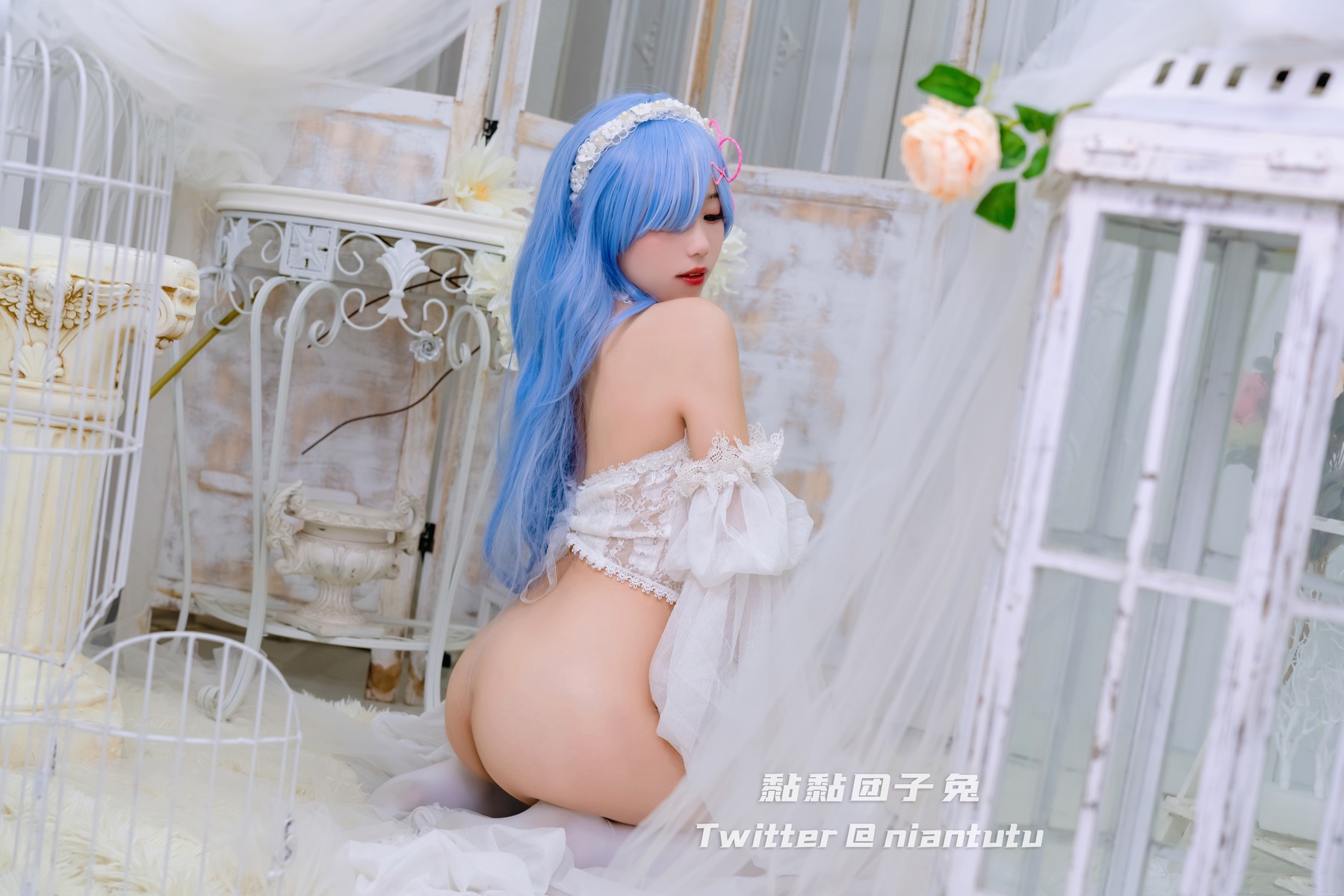 Cosplay-黏黏团子兔-长发蕾姆-02-26
