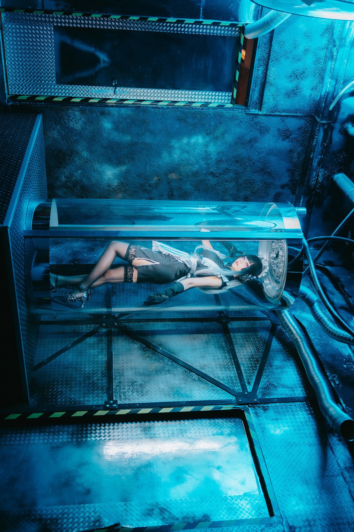 Cosplay-ElyEE子-賽博女僕-Melanite黑榴石-09-04