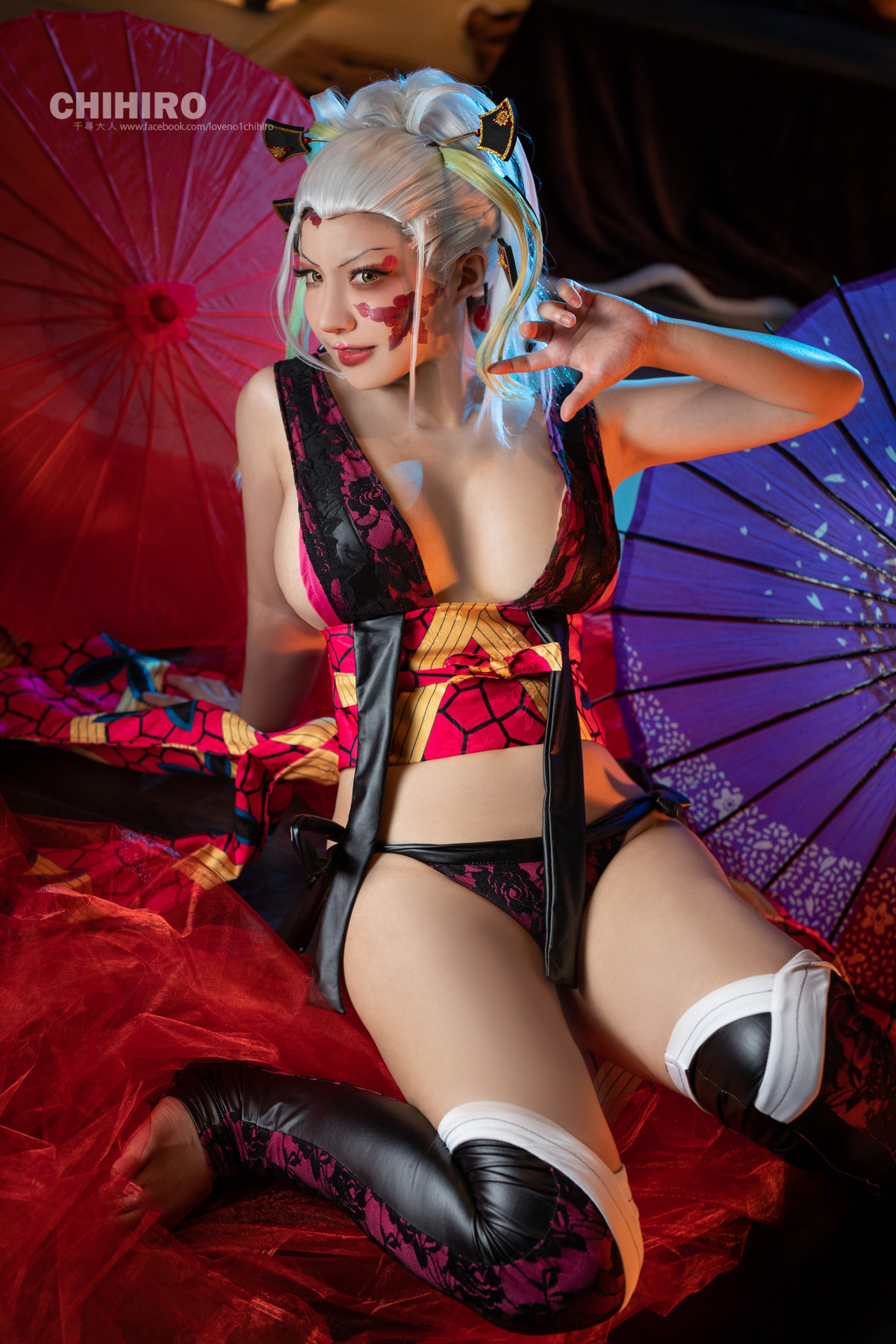 千尋-Chihiro-Chang-Cosplay-堕姫-Daki-8211-Demon-Slayer-03-25