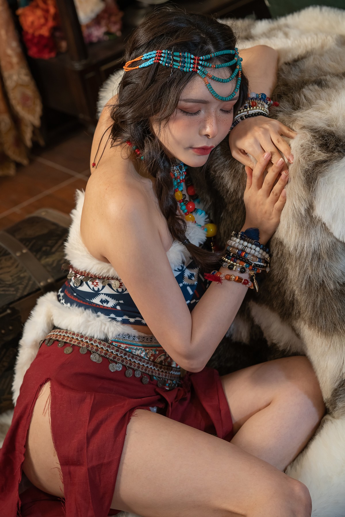 Cosplay-夏小秋秋秋-雀斑少女-10-23