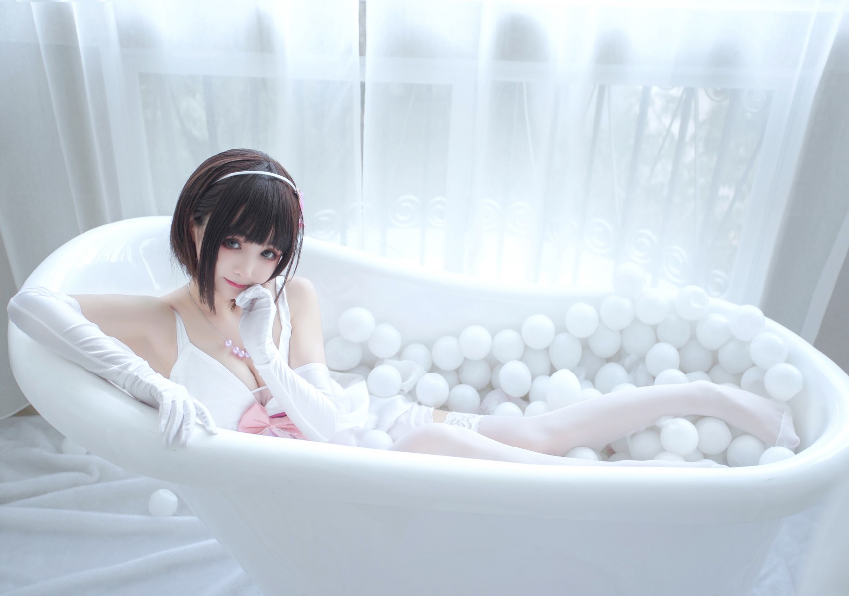 桜井宁宁-Cosplay-加藤惠-Megumi-Kato-09-22