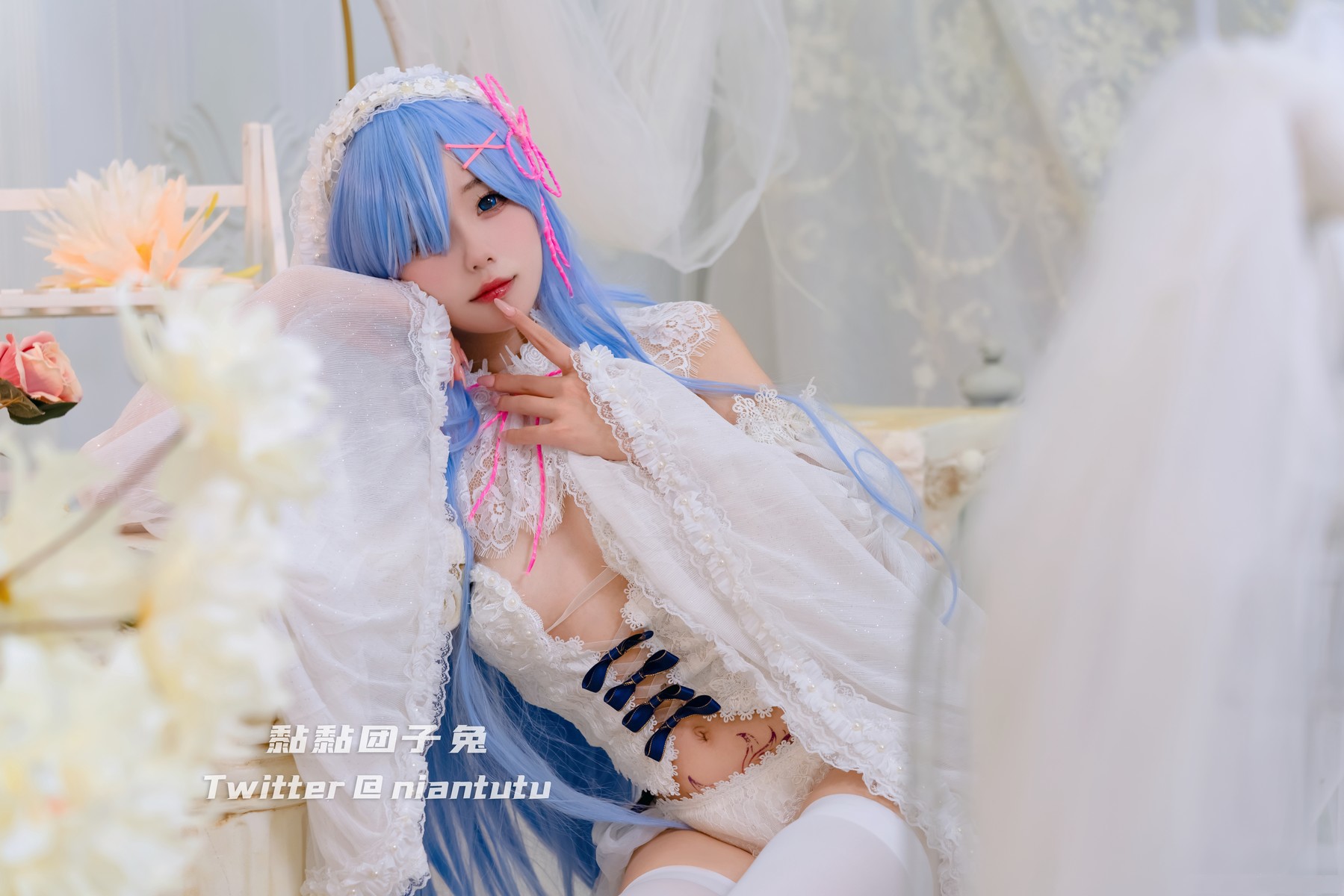 Cosplay-黏黏团子兔-长发蕾姆-02-26