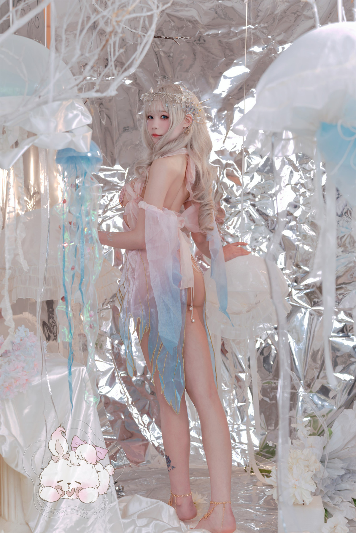 Cosplay-咬一口兔娘-海的女儿-Mermaid-10-28