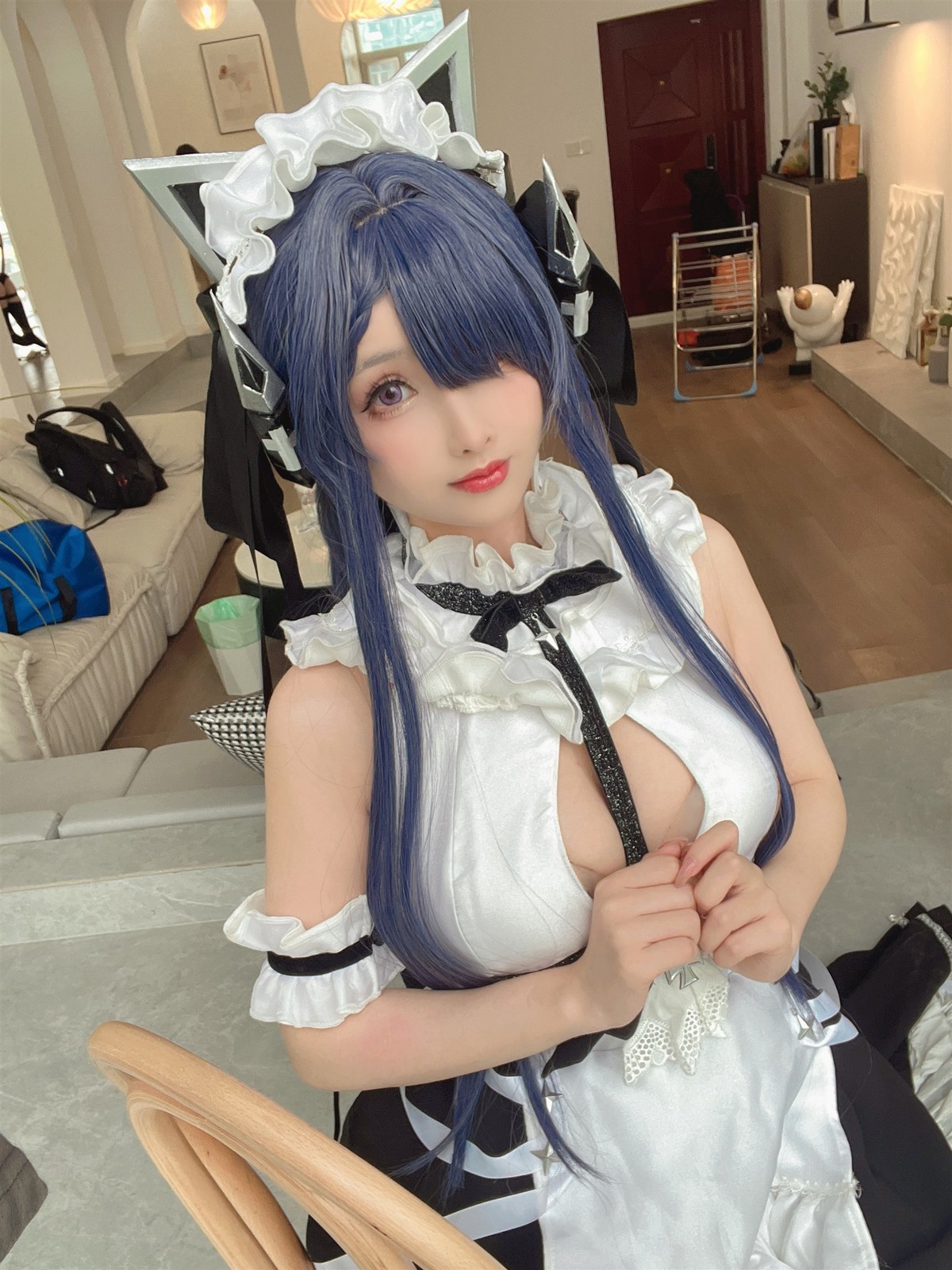 Cosplay-rioko凉凉子-肉扣热热子-奥古斯特-女仆装-12-30