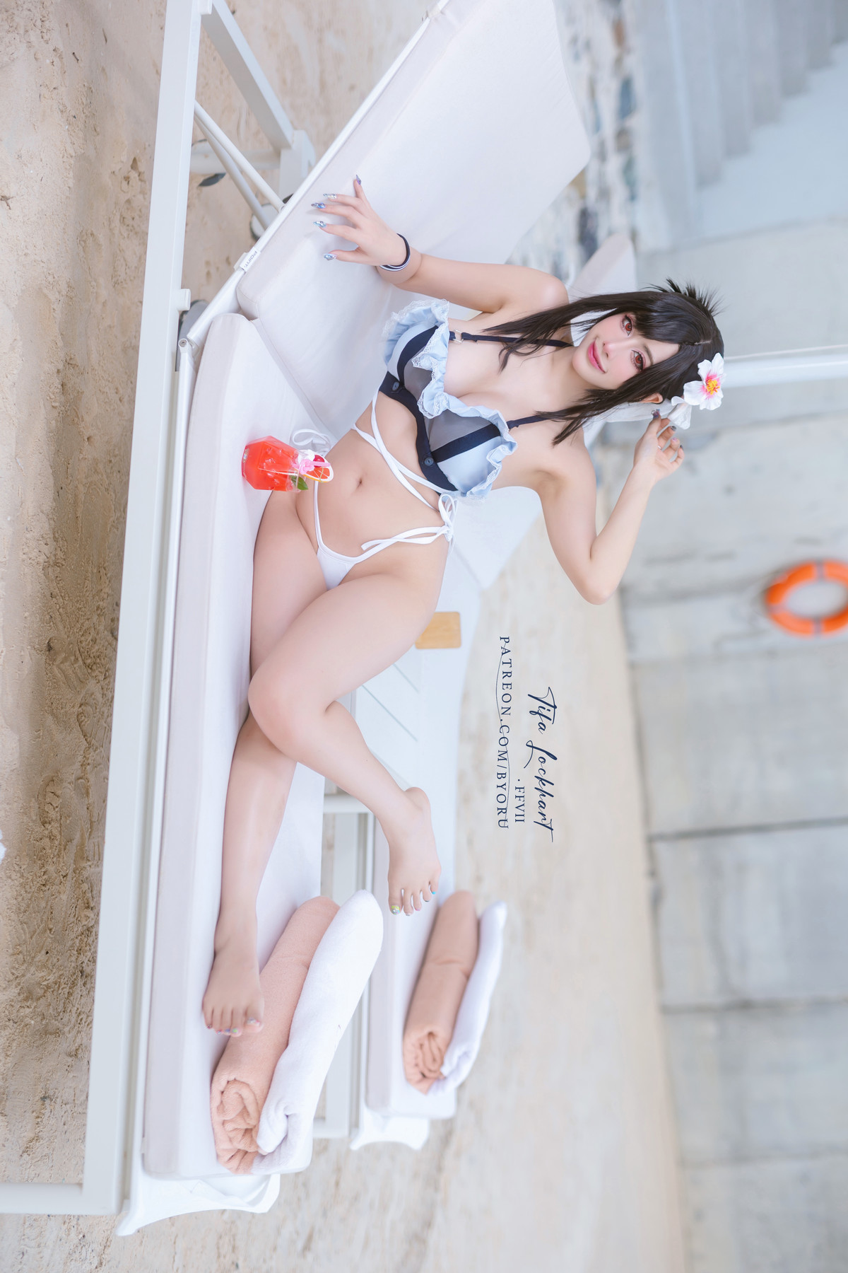 Cosplay-日本性感萝莉Byoru-Tifa-FF7r-Bikini-10-04