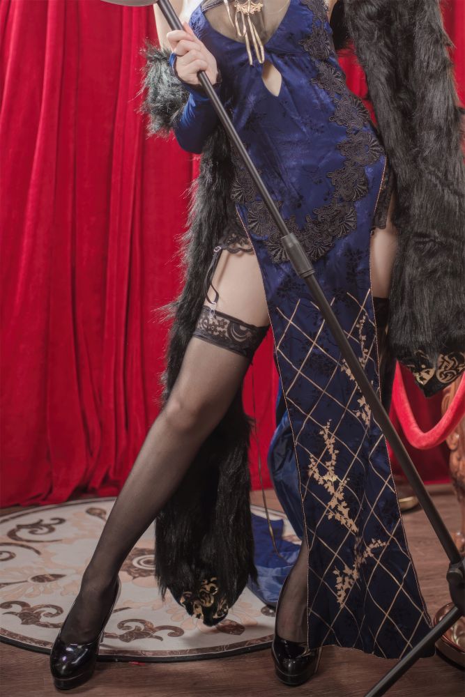 coser衣衣---碧蓝航线-柴郡旗袍-07-16