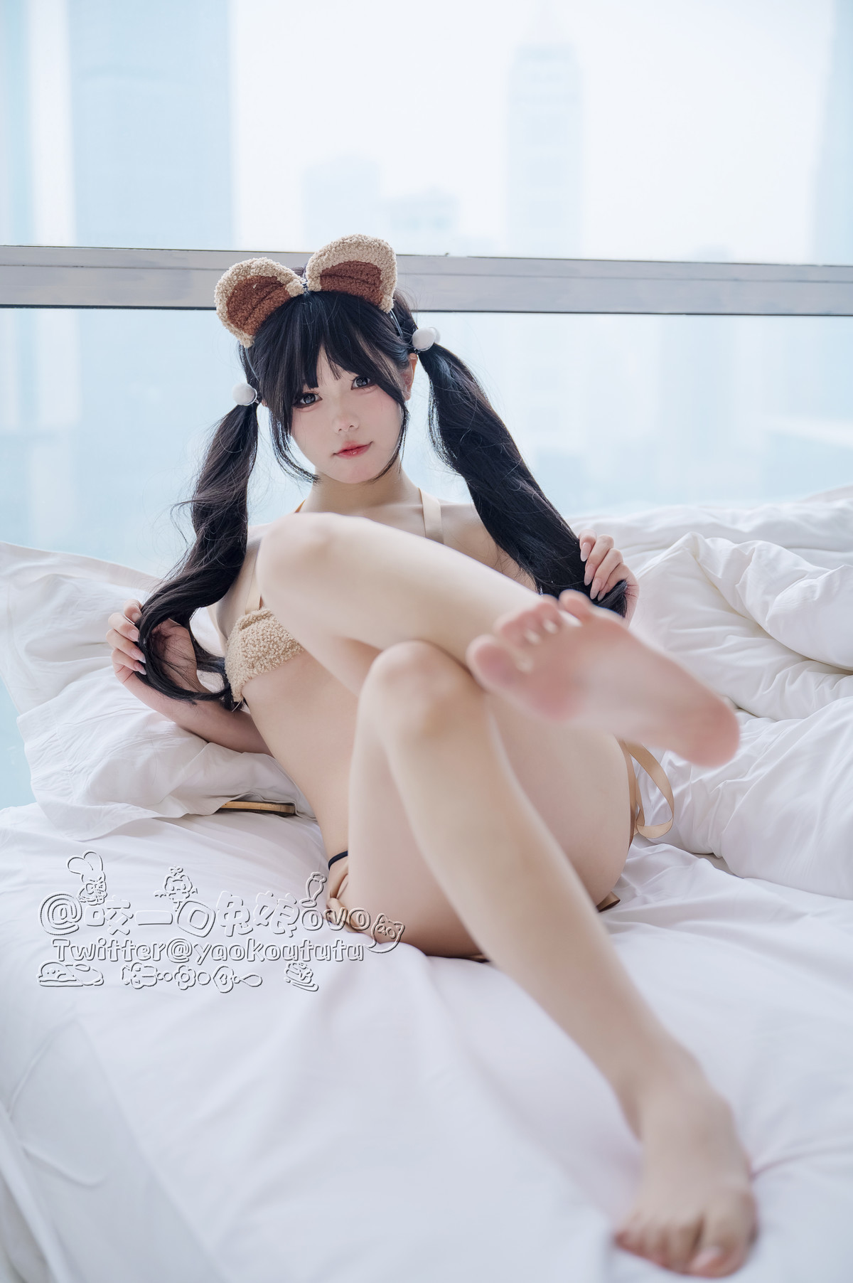 Cosplay-黏黏团子兔-小熊睡衣-10-01