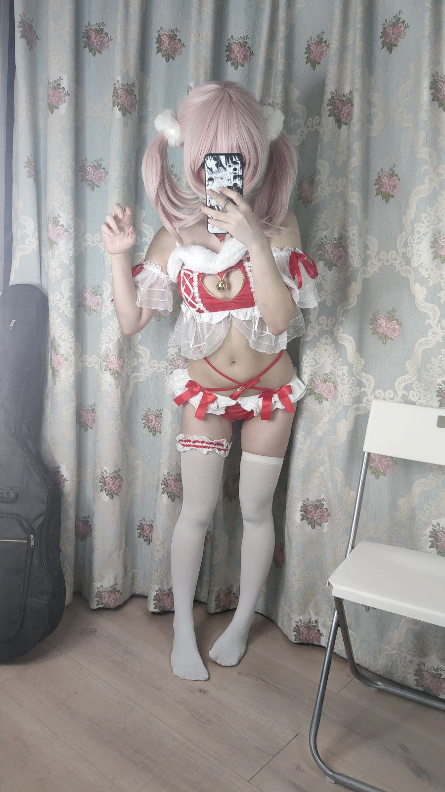 神沢永莉---平安夜红色分体式-04-03-2