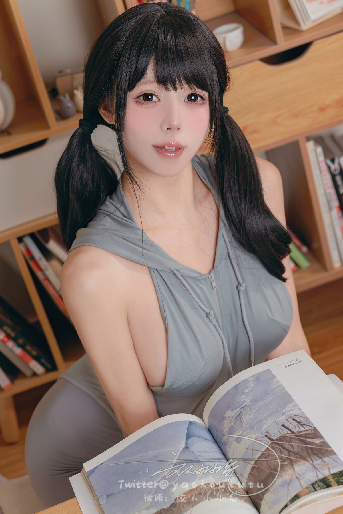 Cosplay-黏黏团子兔-小灰兔-Gray-Rabbit-10-09