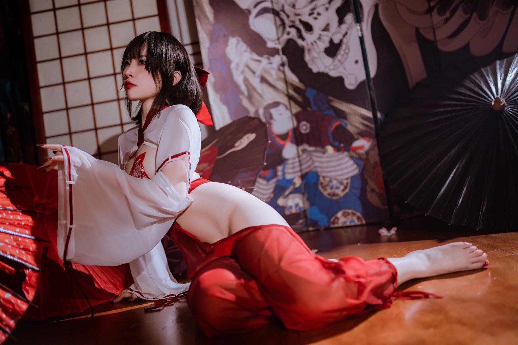 Cosplay-二佐Nisa-私房巫女-03-05