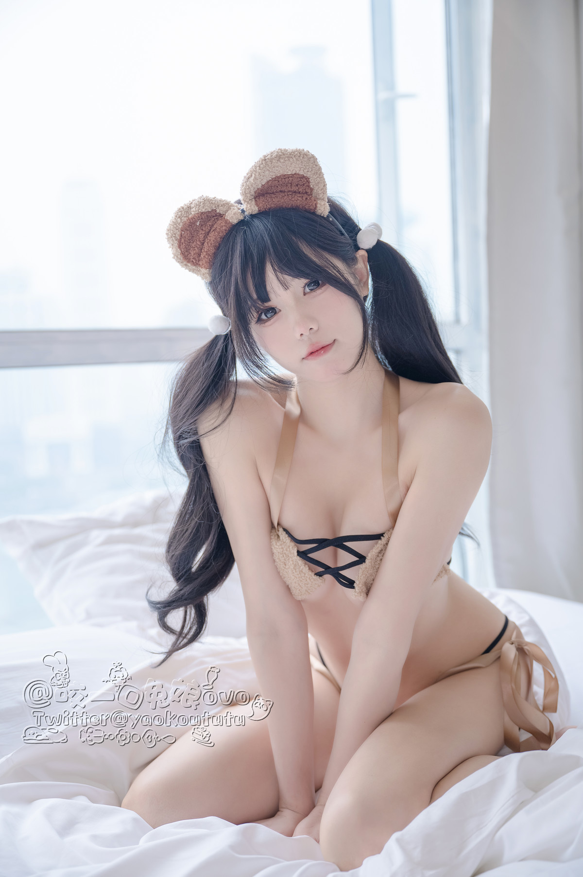 Cosplay-黏黏团子兔-小熊睡衣-10-01