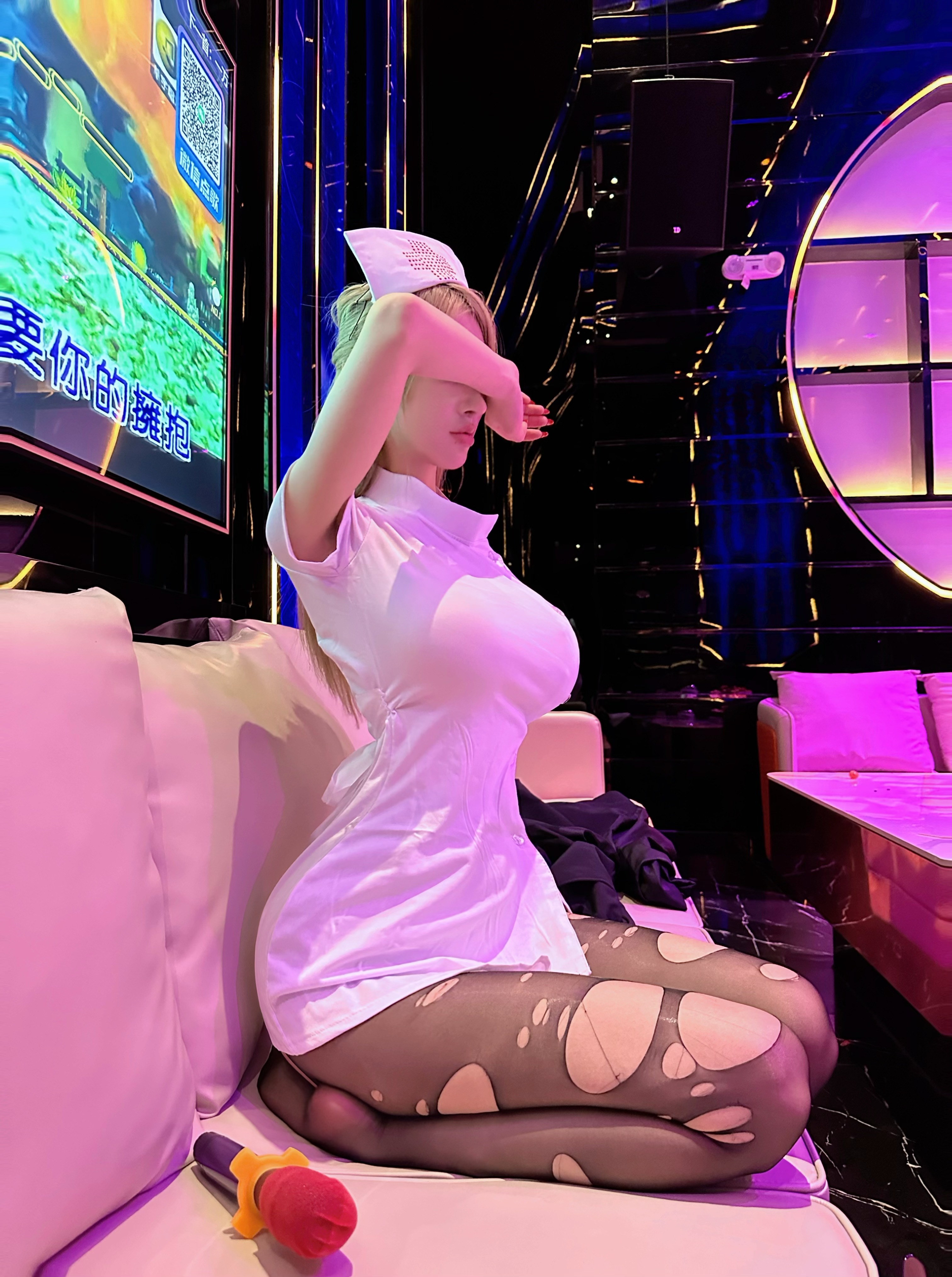 微密圈脸红Dearie-护士KTV-02-09