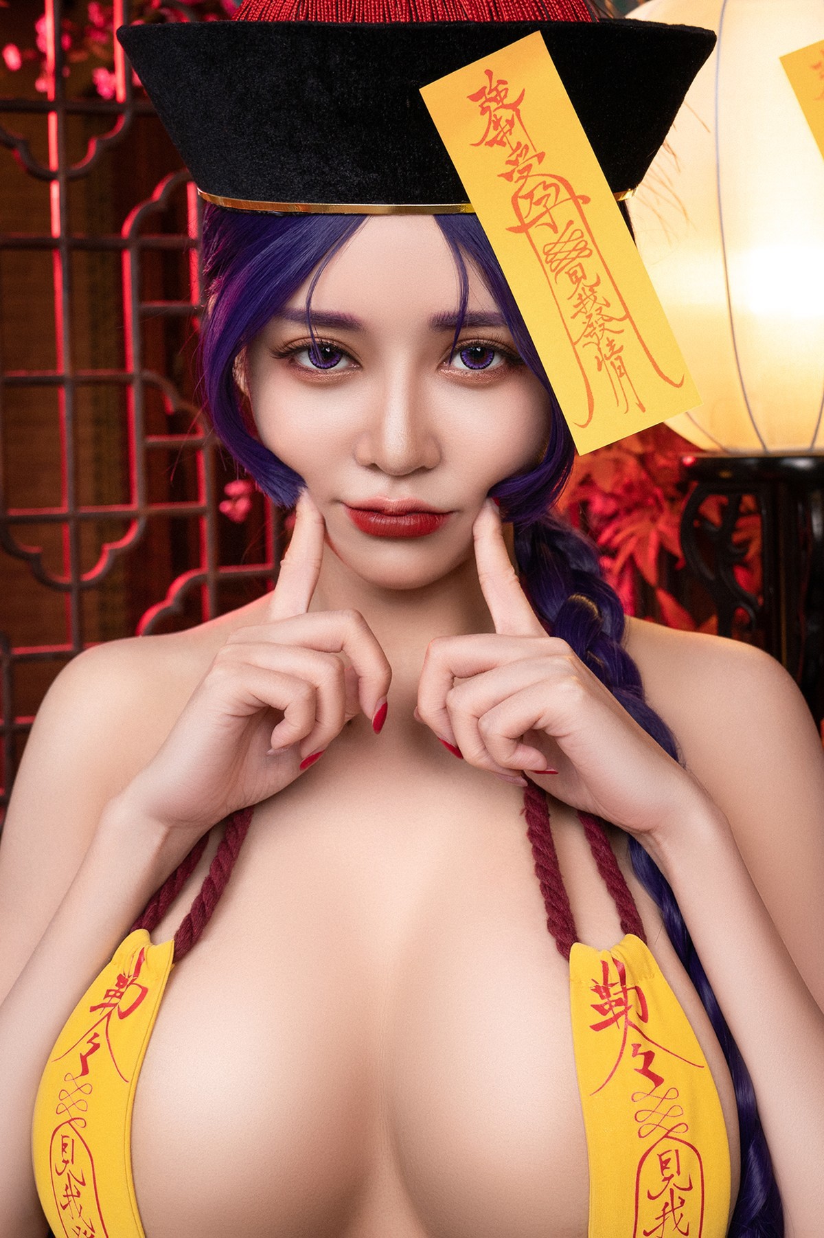 菰蒲風動縱斜影殭屍奶光安希膣得液滿見我發情香希趕屍霊幻道士-X-最胸妖怪キョンシー-Zombie-sex-folklore-Set02-08-20