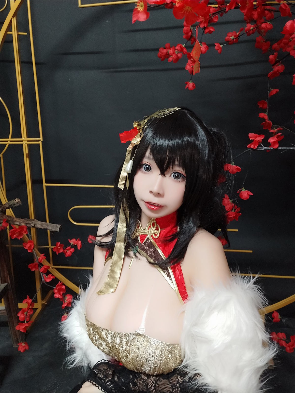 Cosplay-自闭颜球球-无颜小天使wy-碧蓝航线-大凤红旗袍-03-18
