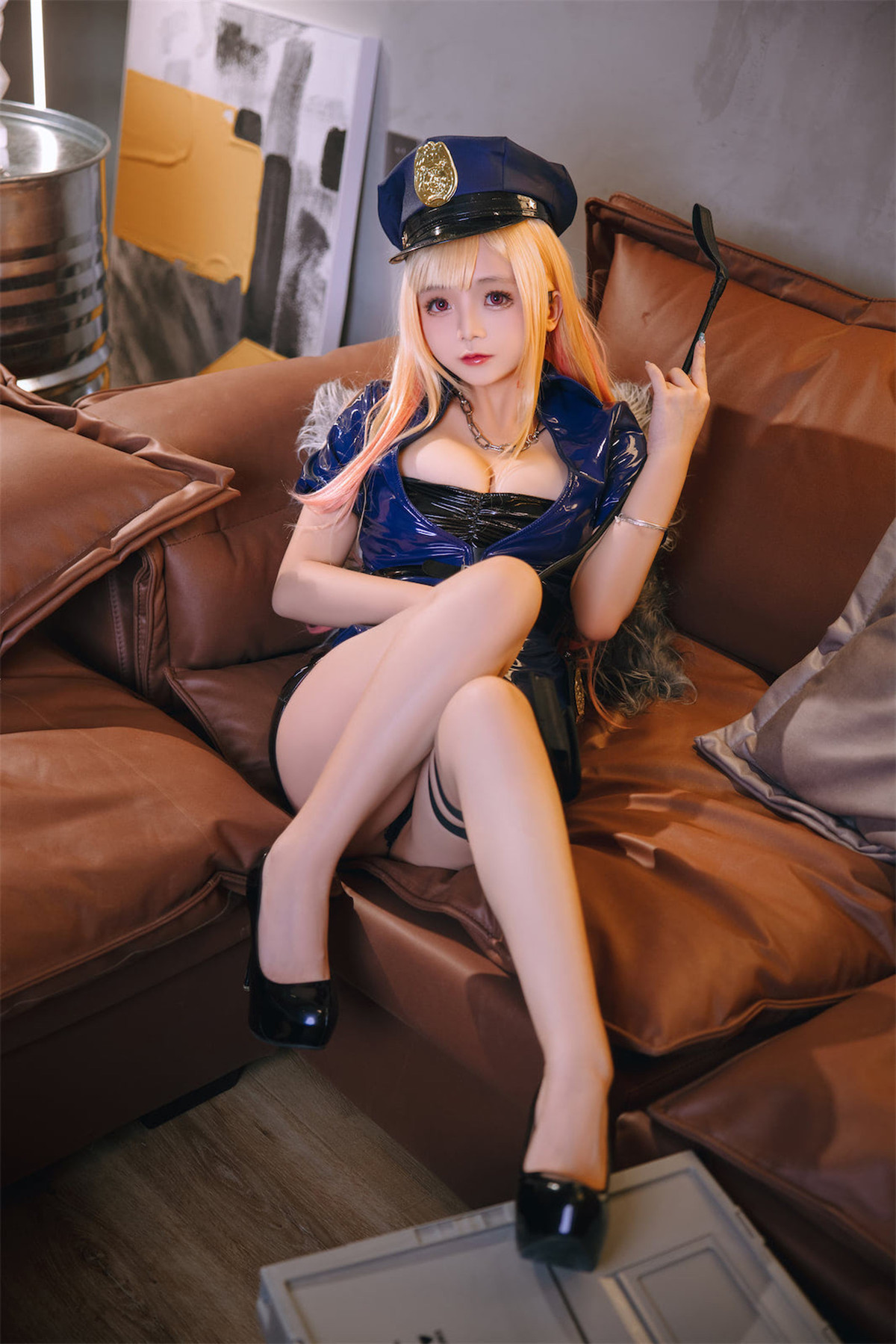 Cosplay-日奈娇-喜多川海梦女警-04-06