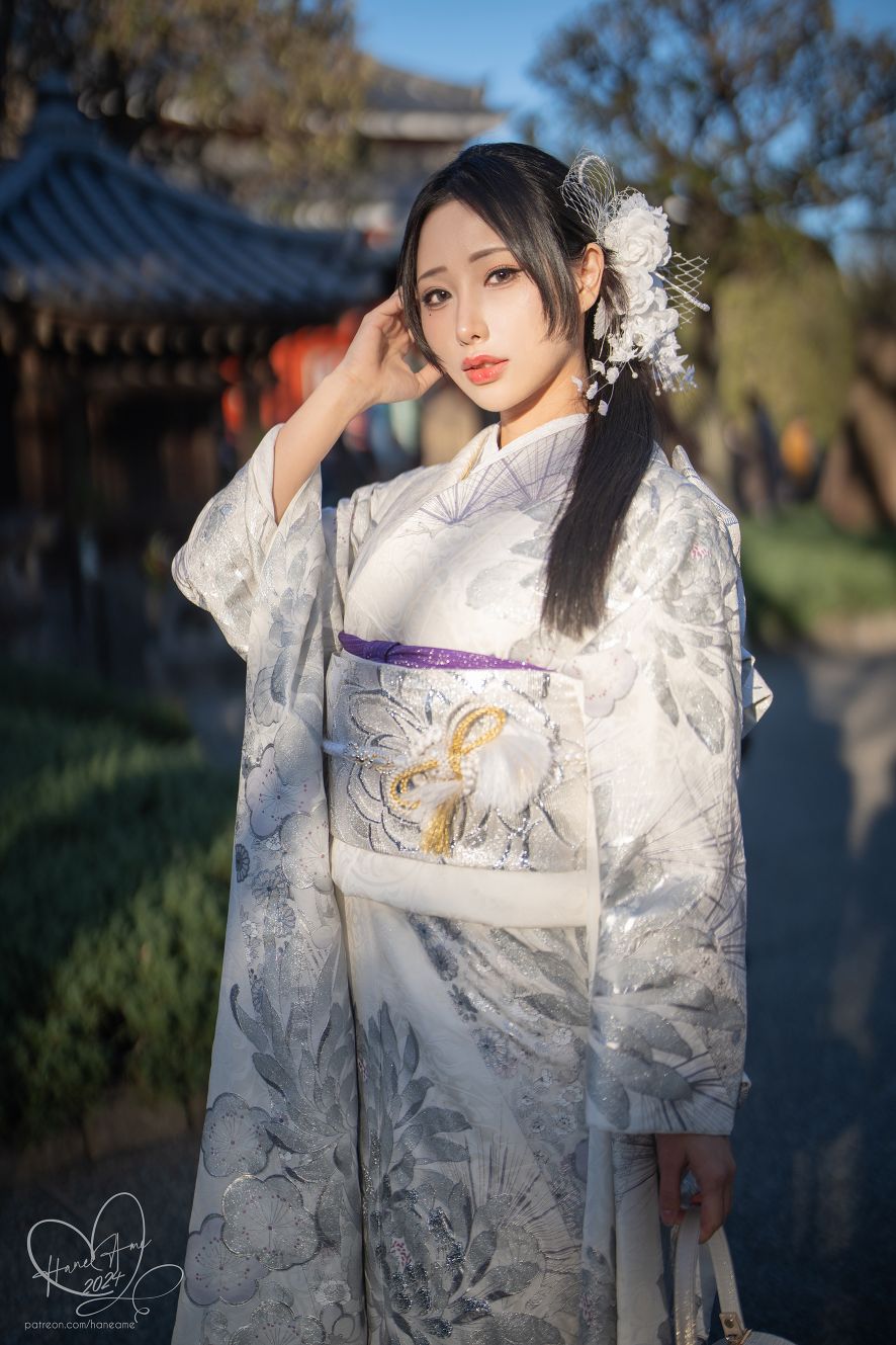 雨波-24年1月Original-2024-New-year-Silver-Kimono-02-04