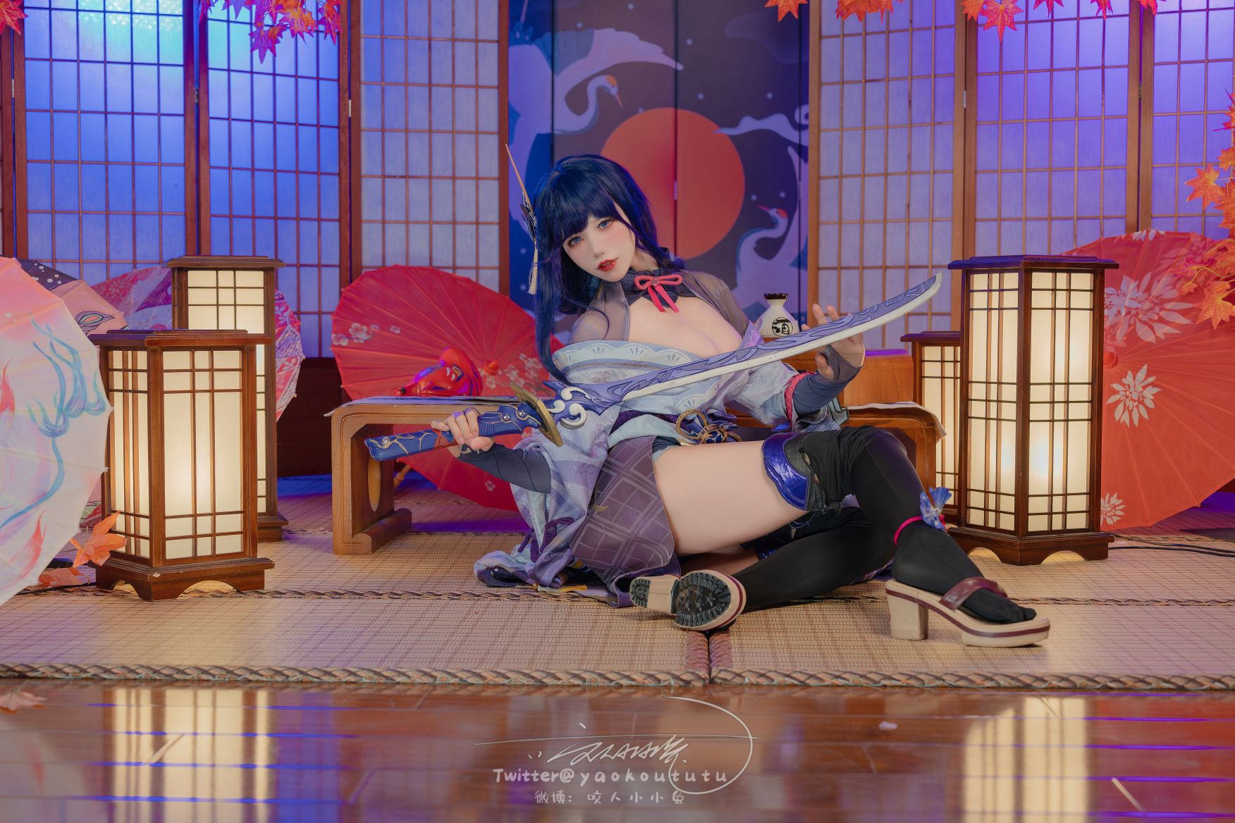 咬人小小兔咬一口兔娘---3月作品-原神雷电将军-76P1V-143G-04-07