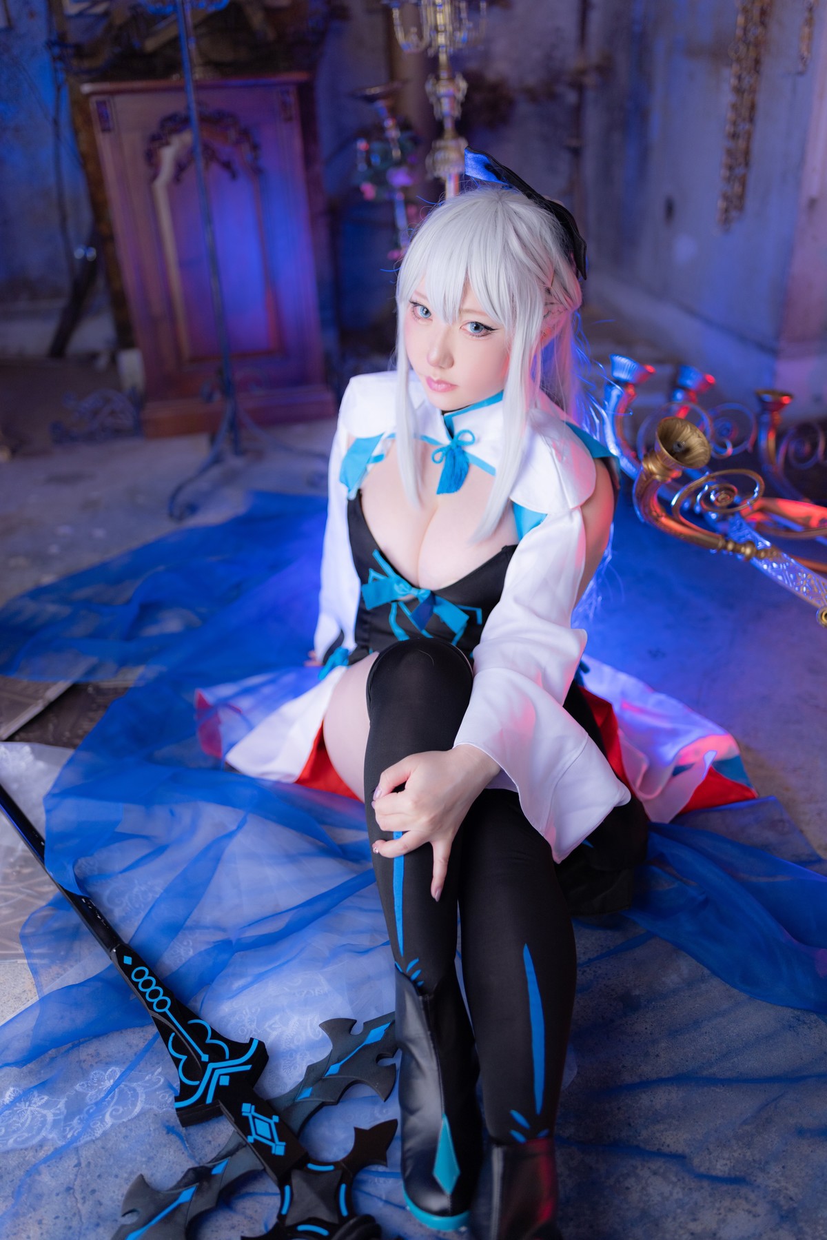 Cosplay-SAKUサク-Morgan-le-Fay-Set03-03-08