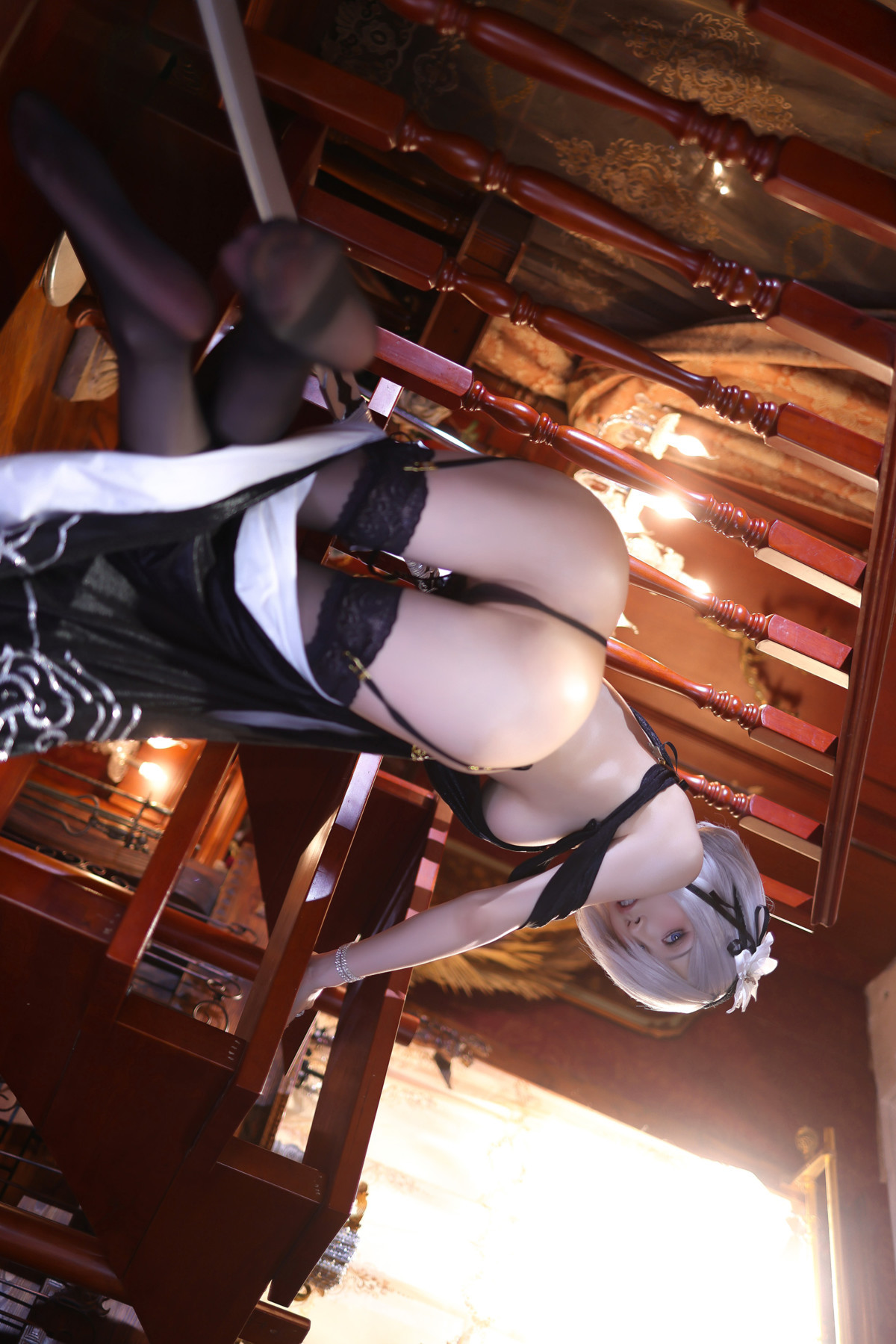 Cosplay-水淼Aqua-ヨルハ二号B型-同人ドレスVer-Set02-05-02