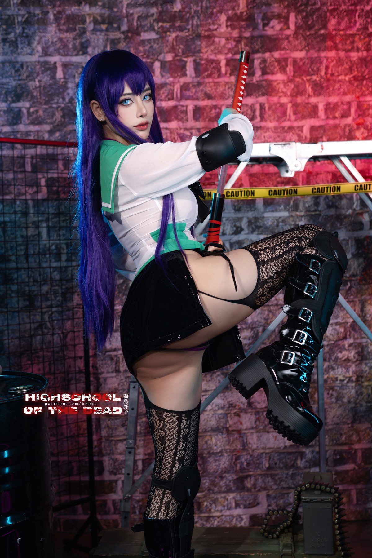Cosplay-日本性感萝莉Byoru-Saeko-Busujima-12-07