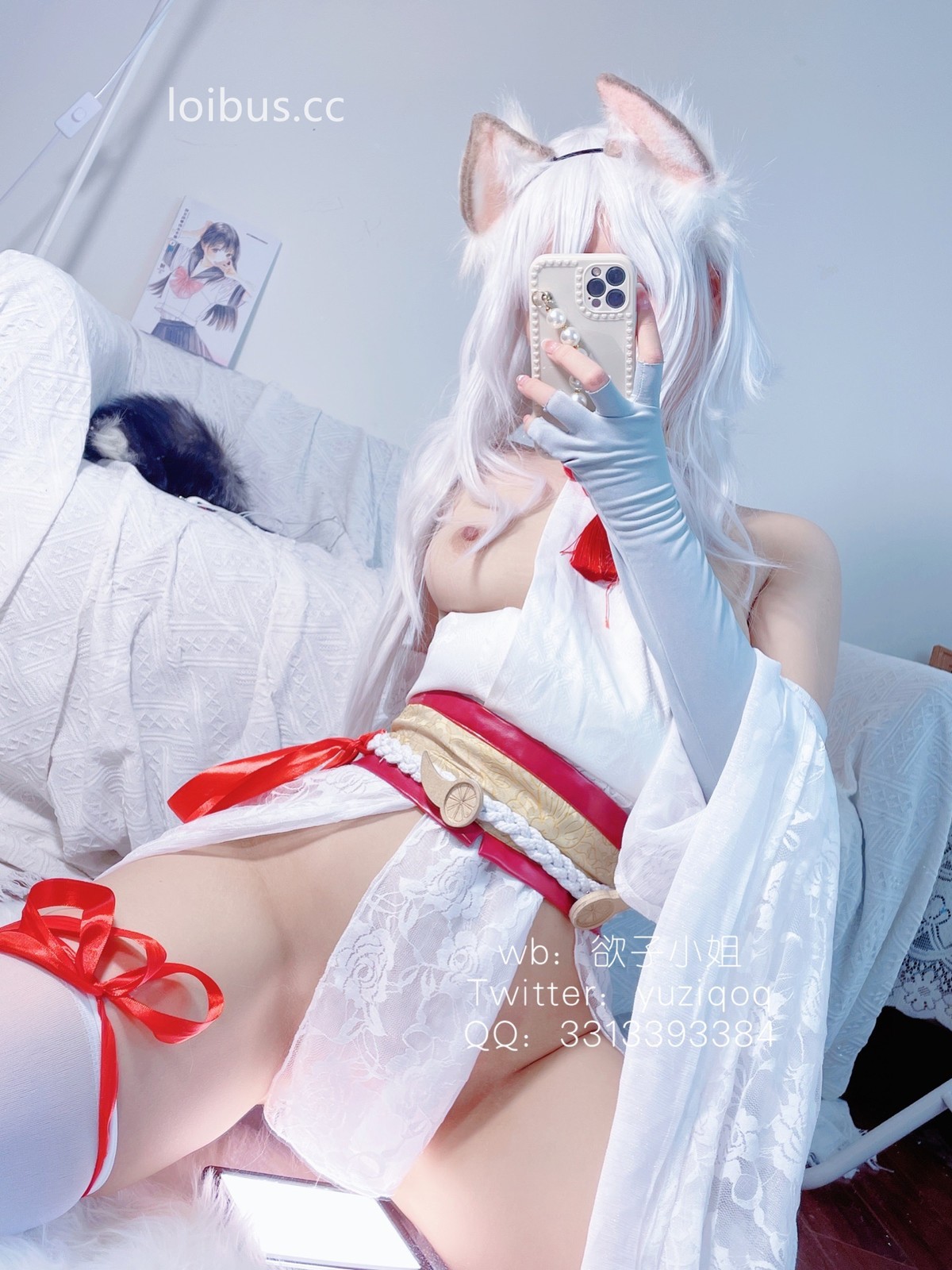 Coser-小蔡头喵喵纯白胡桃-08-27